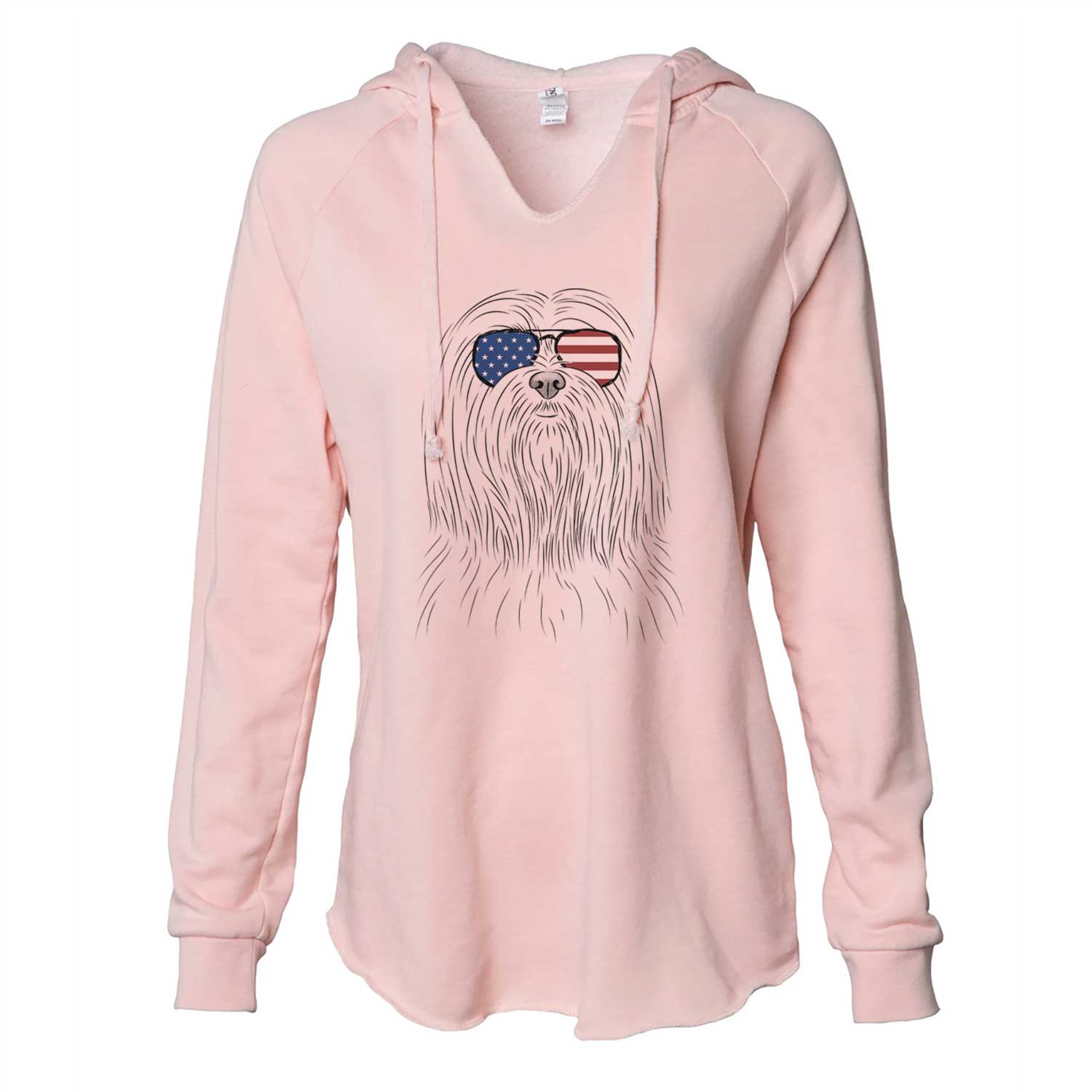 USA Lorenzo the Lhasa Apso - Cali Wave Hooded Sweatshirt