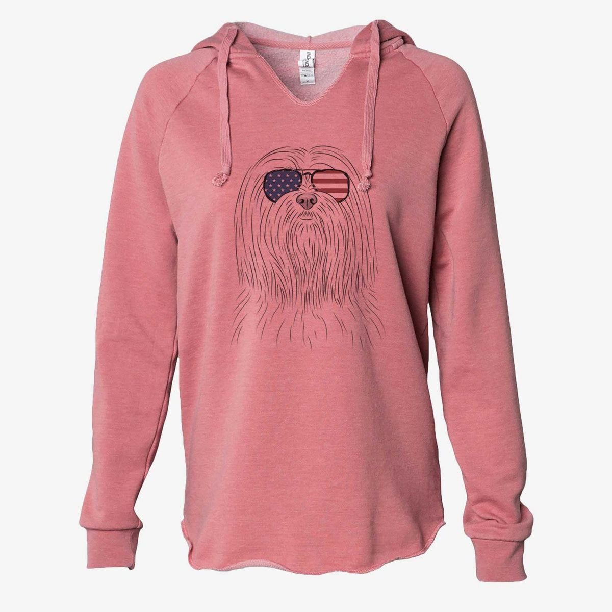 USA Lorenzo the Lhasa Apso - Cali Wave Hooded Sweatshirt