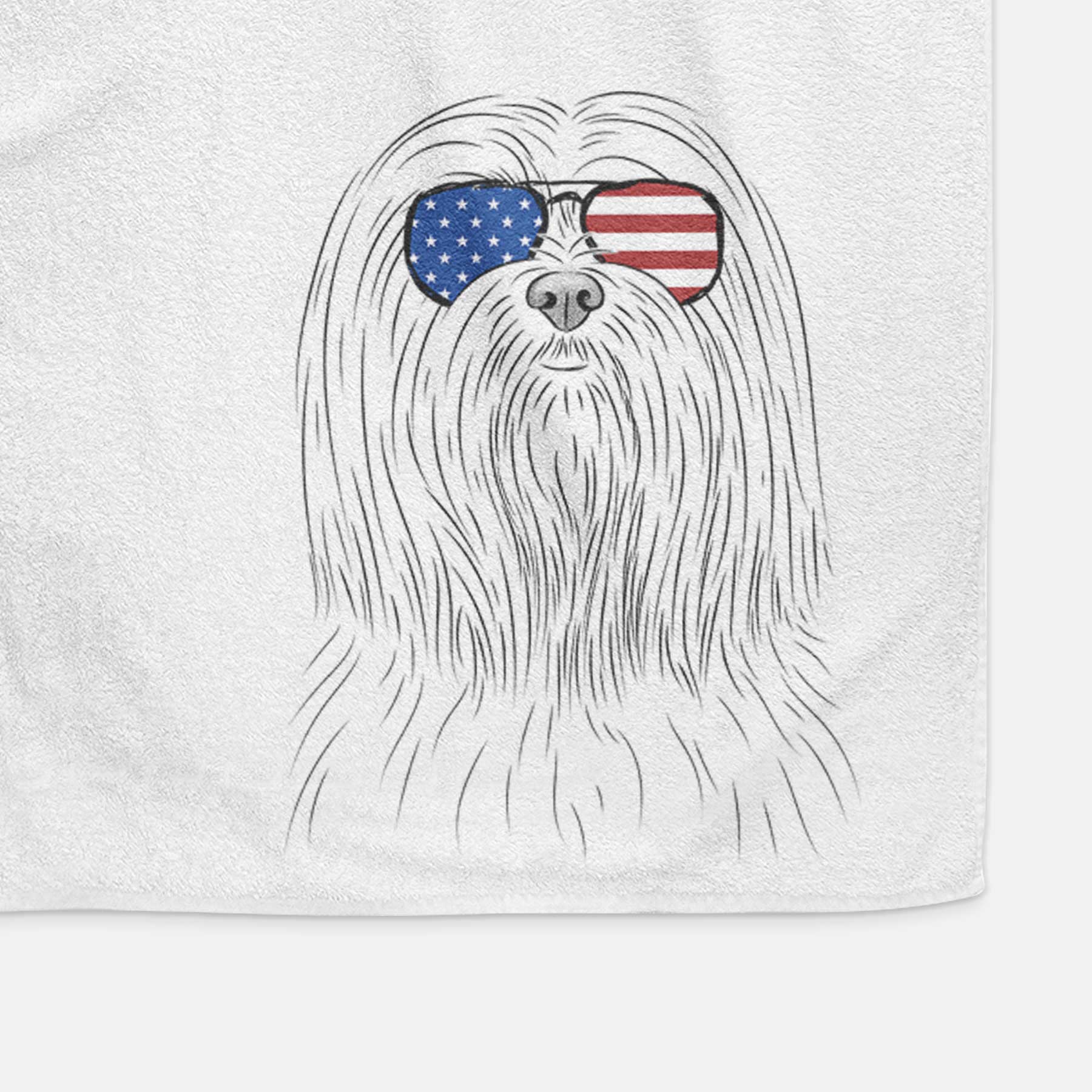 Lorenzo the Lhasa Apso Decorative Hand Towel