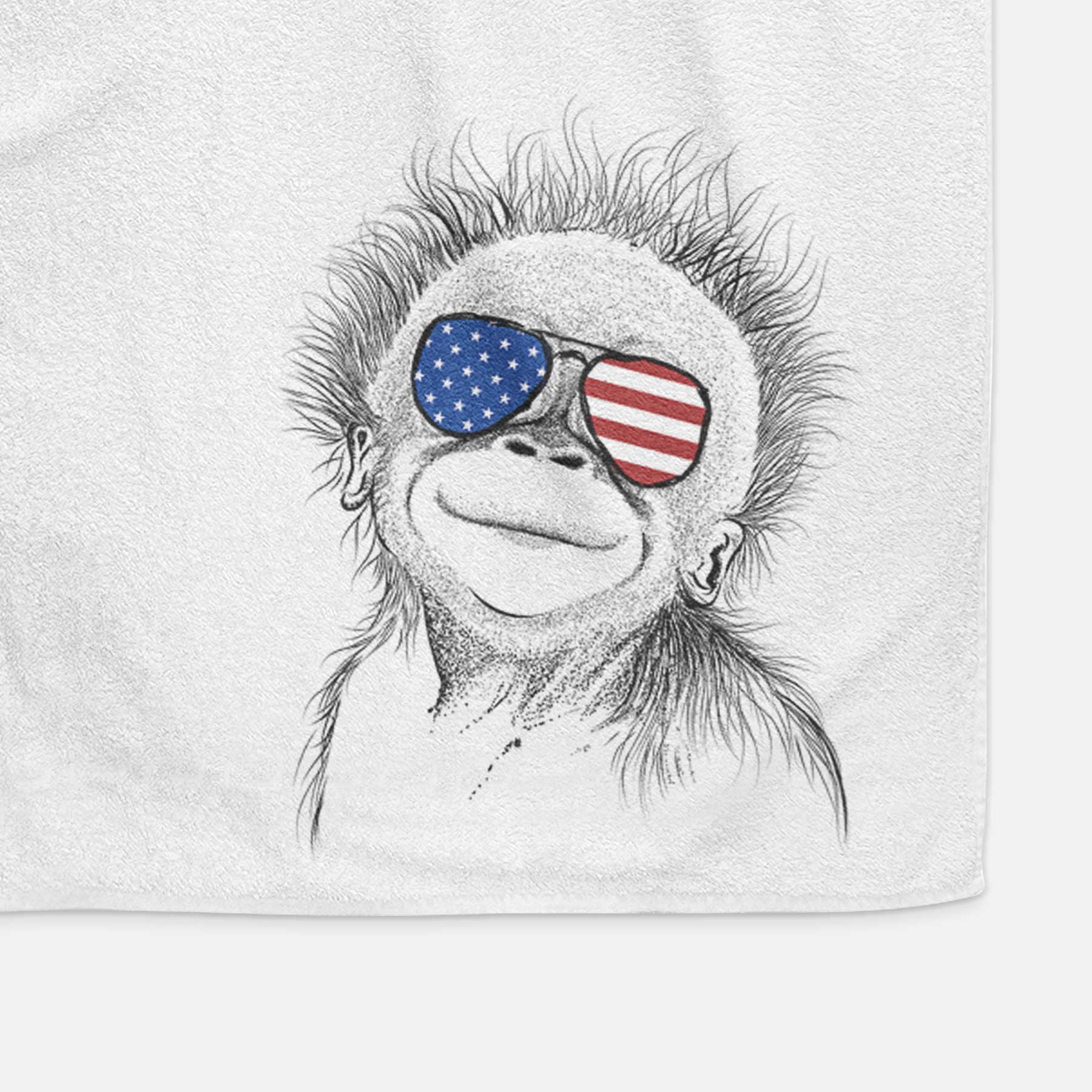 Louie the Baby Orangutan Decorative Hand Towel