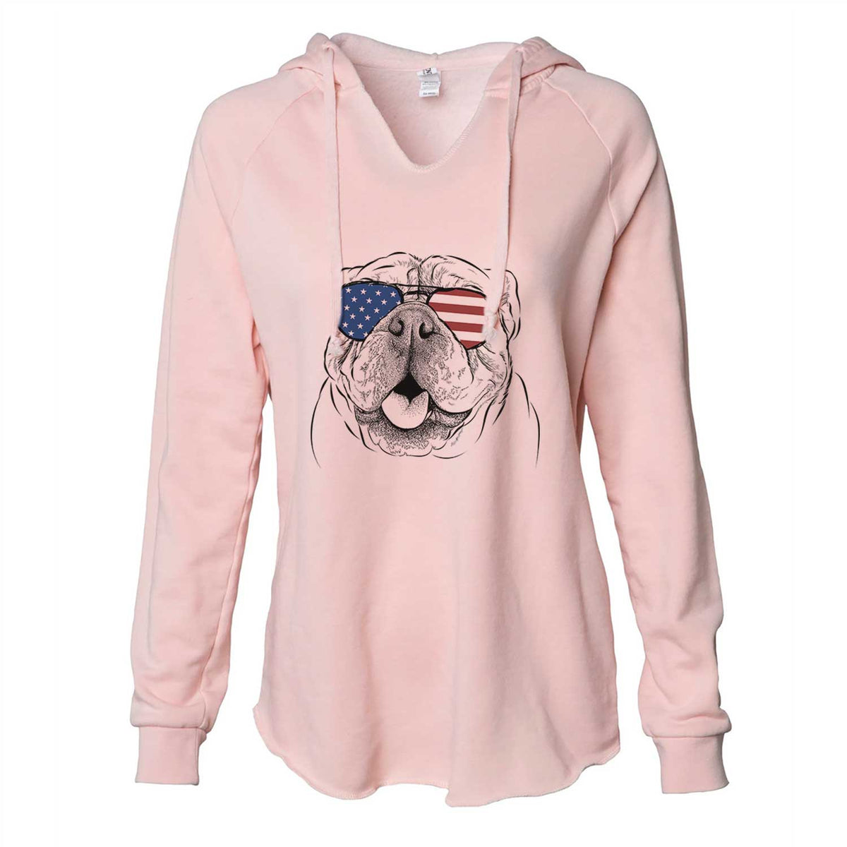 USA Louie the English Bulldog - Cali Wave Hooded Sweatshirt