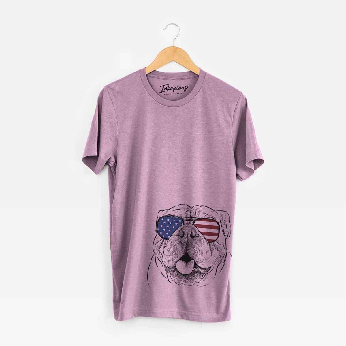 USA Louie the English Bulldog - Unisex Crewneck