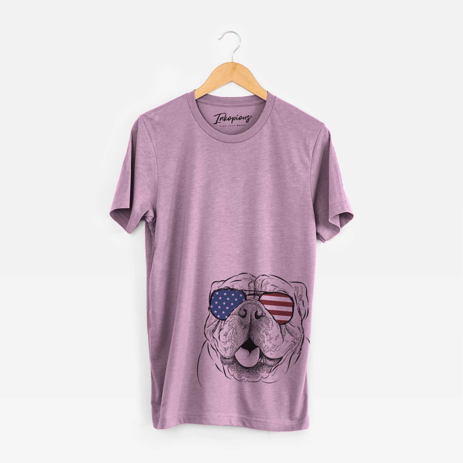 USA Louie the English Bulldog - Unisex Crewneck
