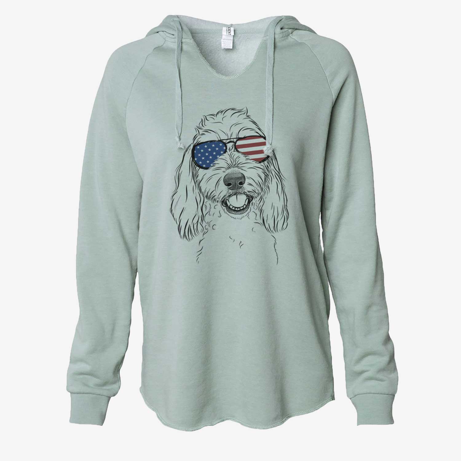 USA Louie the Coton de Tulear - Cali Wave Hooded Sweatshirt