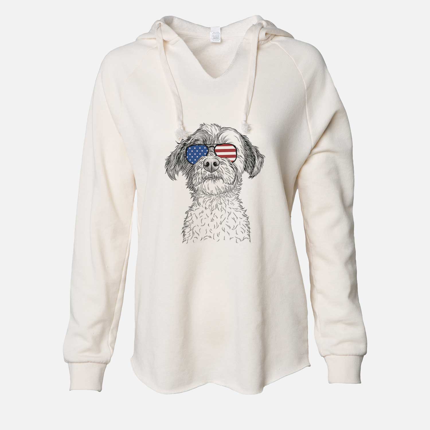 USA Louise the Havanese - Cali Wave Hooded Sweatshirt