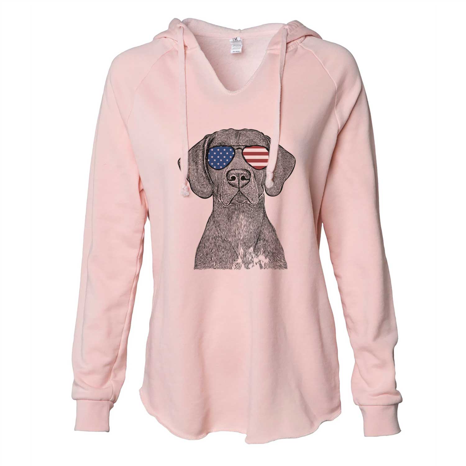 USA Lucifer the German Shorthaired Pointer - Cali Wave Hooded Sweatshirt