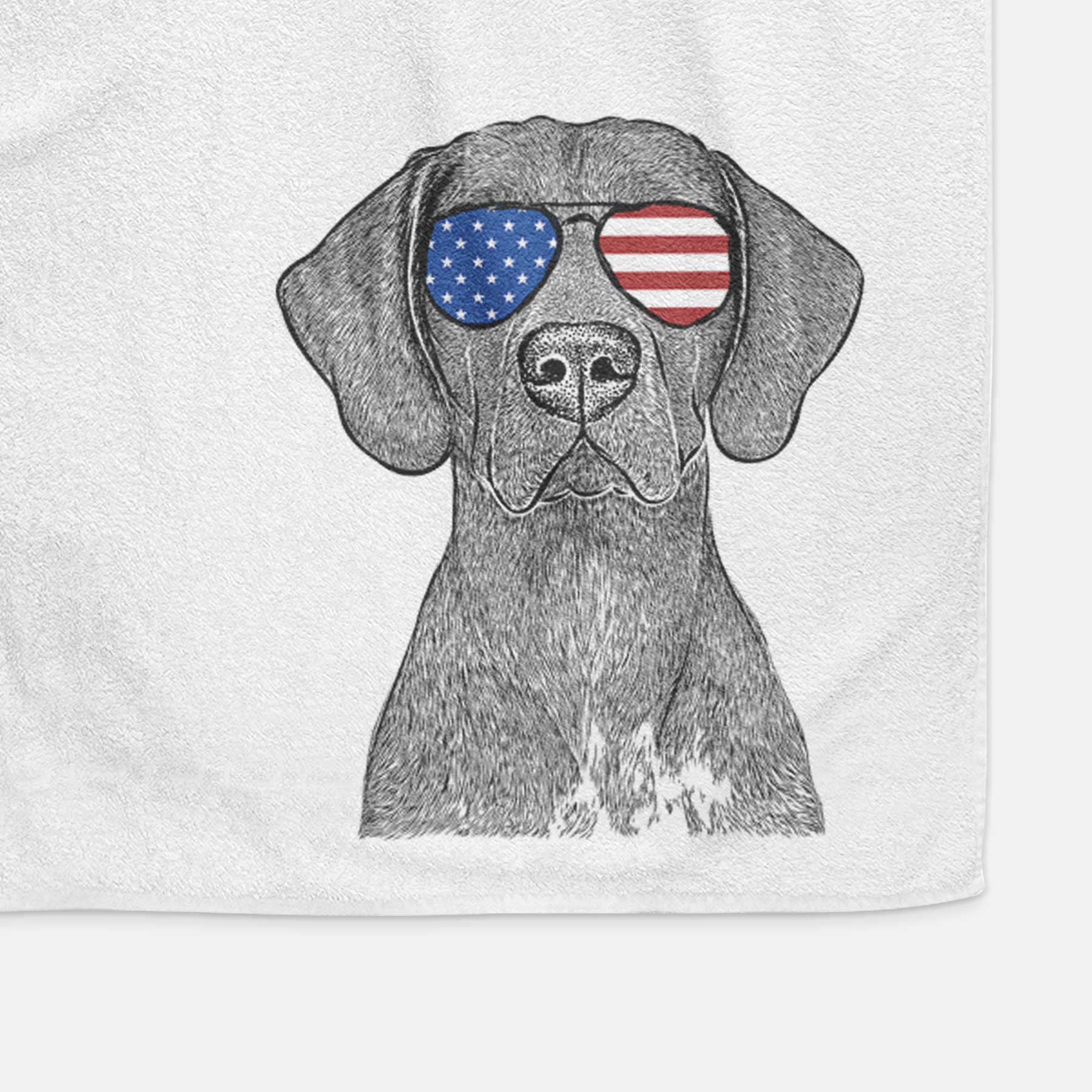 Lucifer the German Shorthaired Pointer Decorative Hand Towel