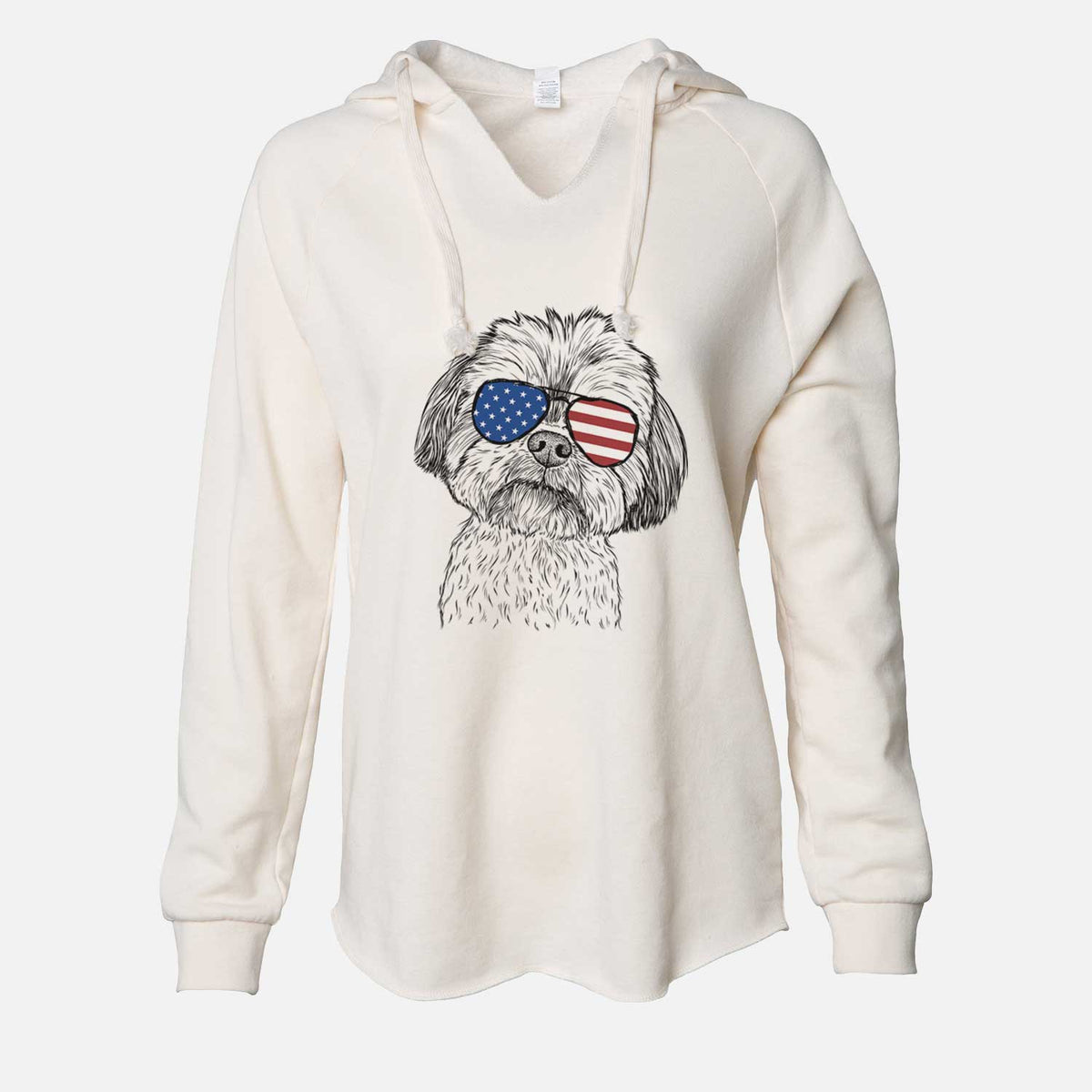 USA Lucy the Shorkie - Cali Wave Hooded Sweatshirt