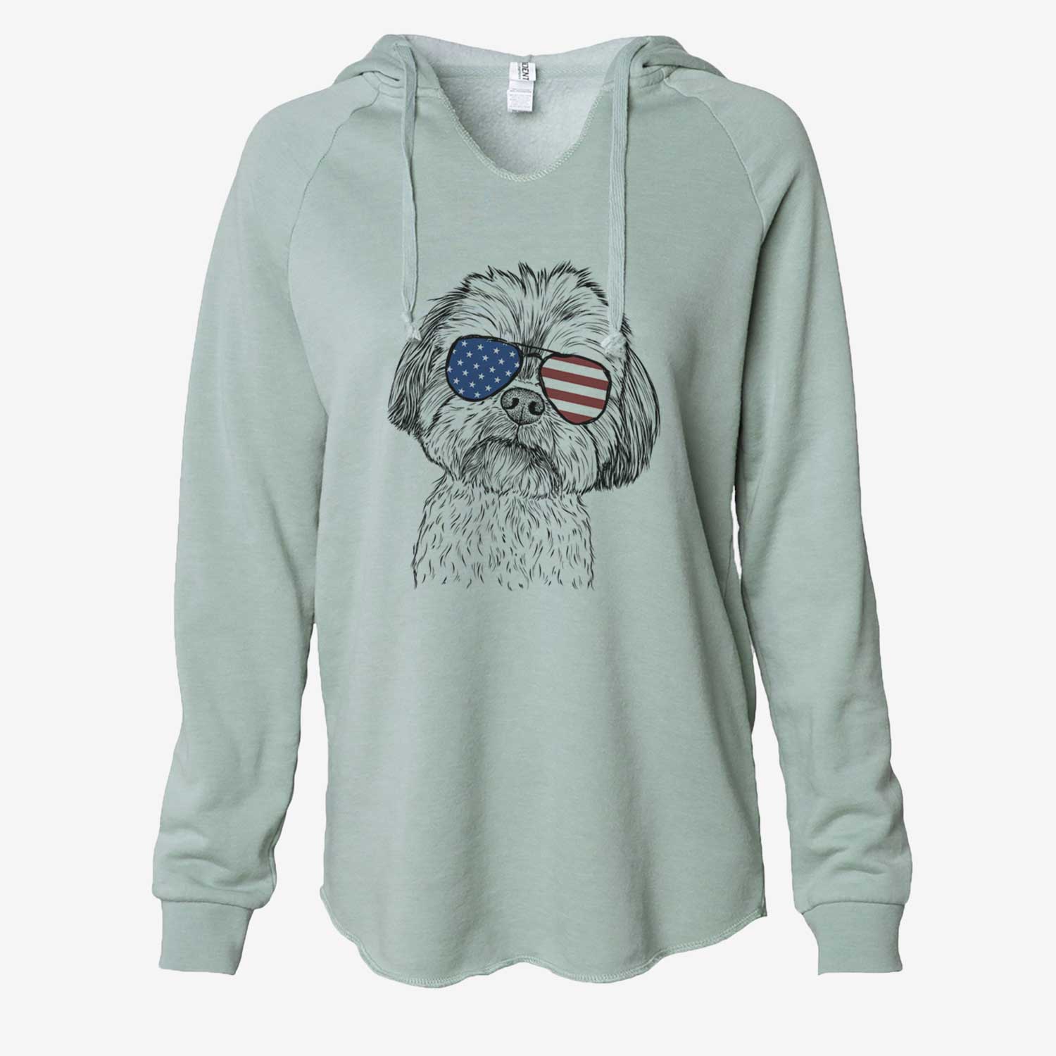 USA Lucy the Shorkie - Cali Wave Hooded Sweatshirt