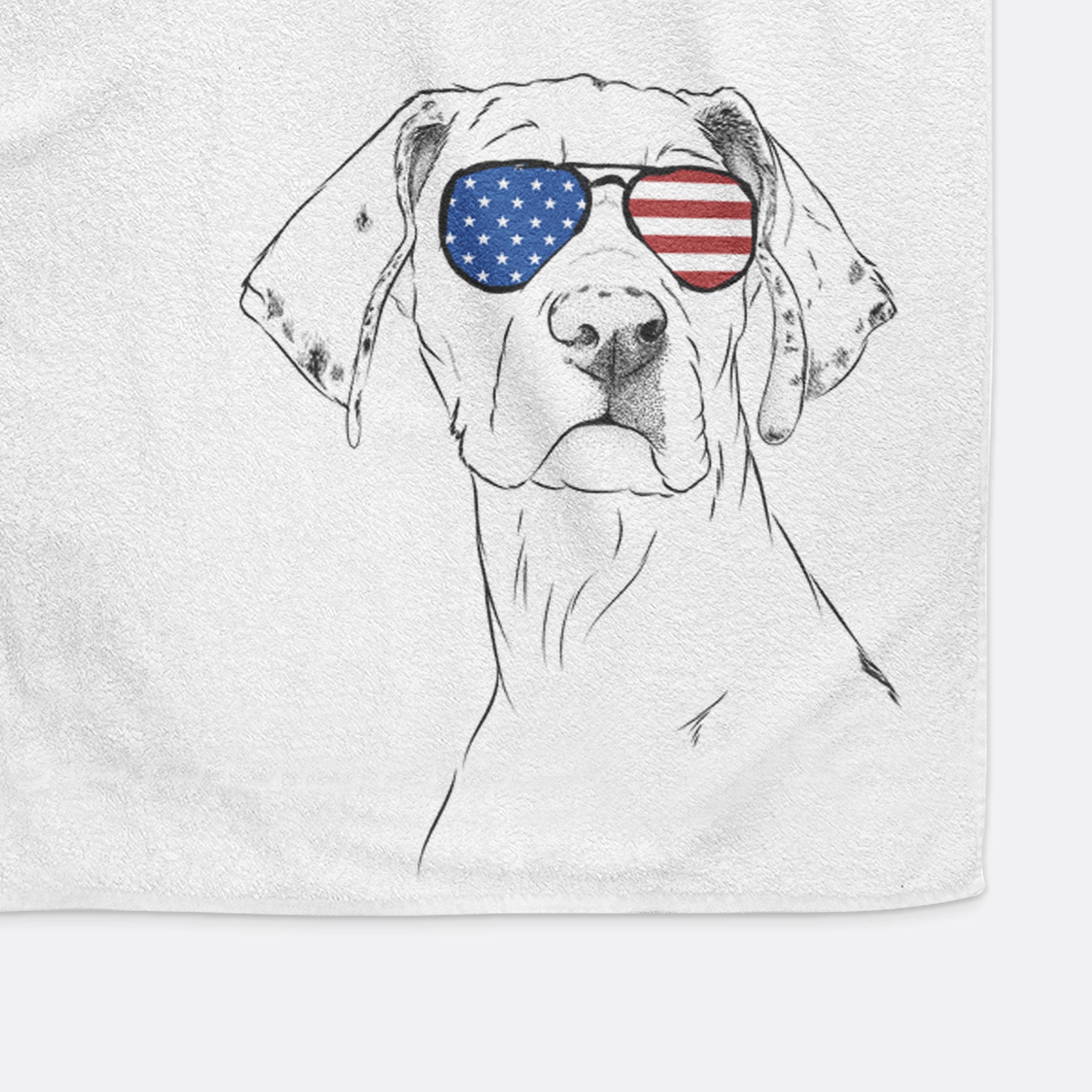 Lumen the Special Needs Great Dane Decorative Hand Towel