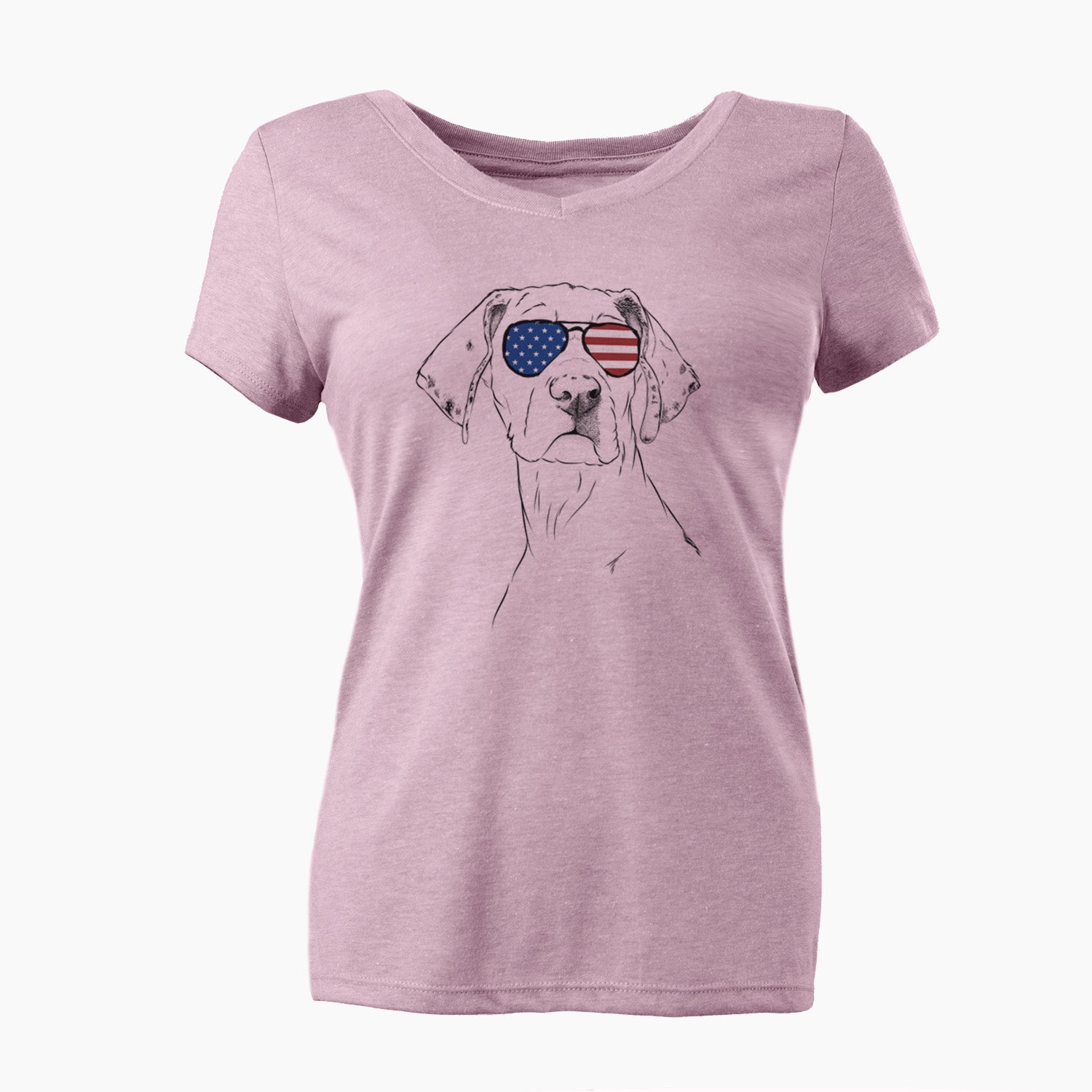 USA Lumen the Special Needs Great Dane - Women's Perfect V-neck Shirt