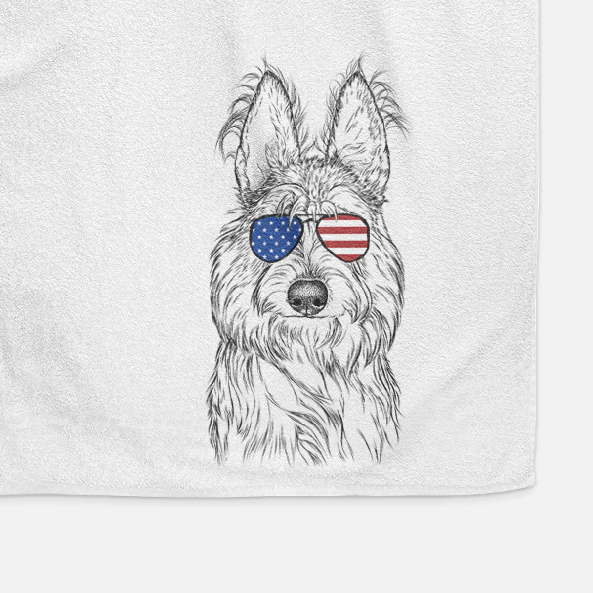 Luna the Berger Picard Decorative Hand Towel