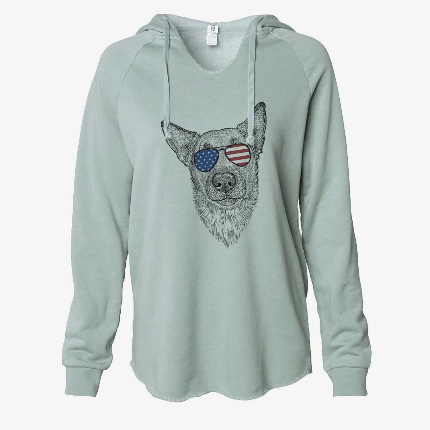 USA Luna the Shepherd Mix - Cali Wave Hooded Sweatshirt