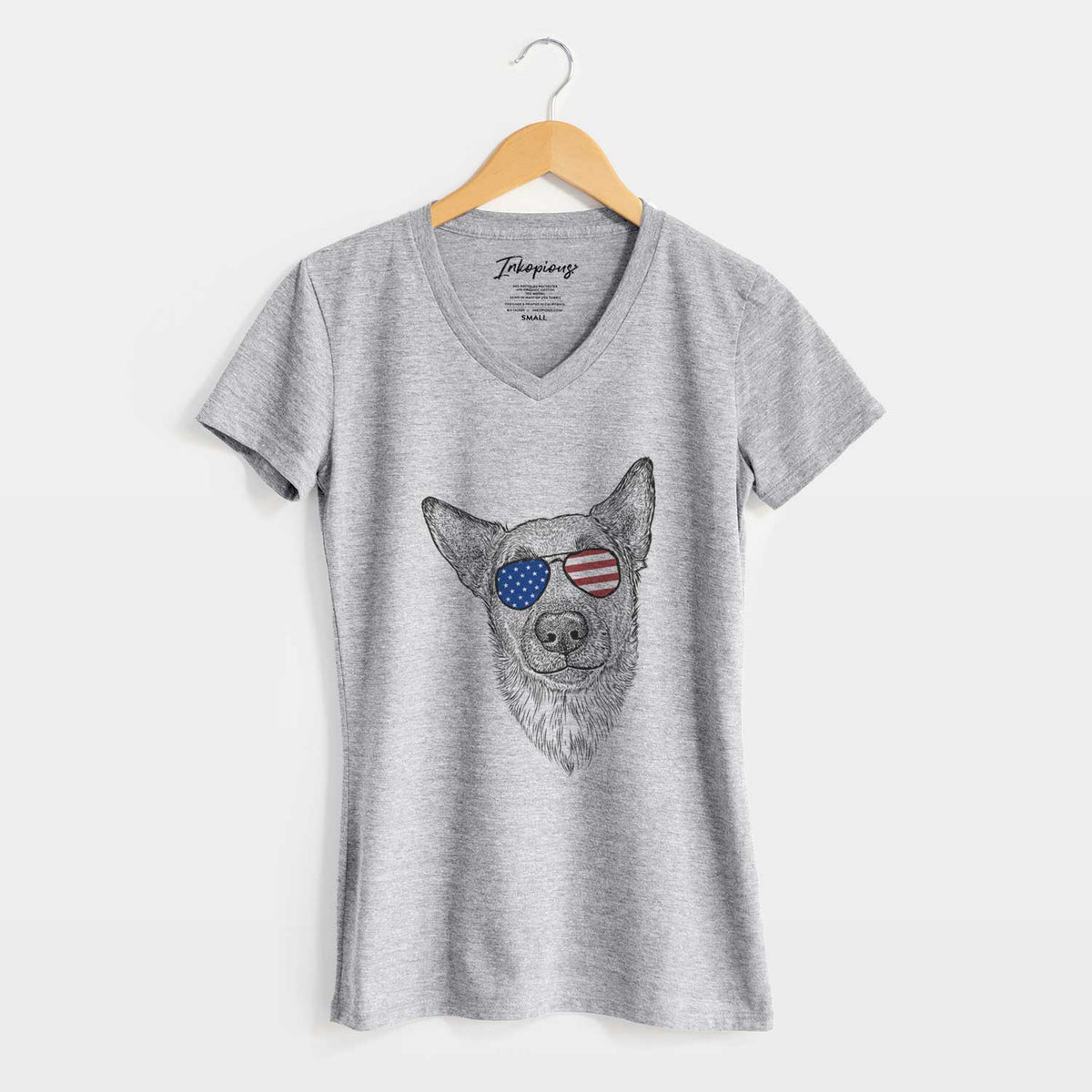 USA Luna the Shepherd Mix - Women&#39;s Perfect V-neck Shirt