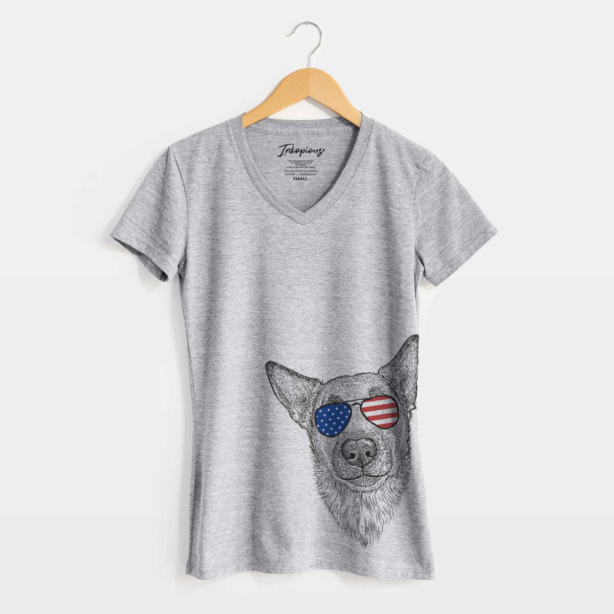 USA Luna the Shepherd Mix - Women's Perfect V-neck Shirt