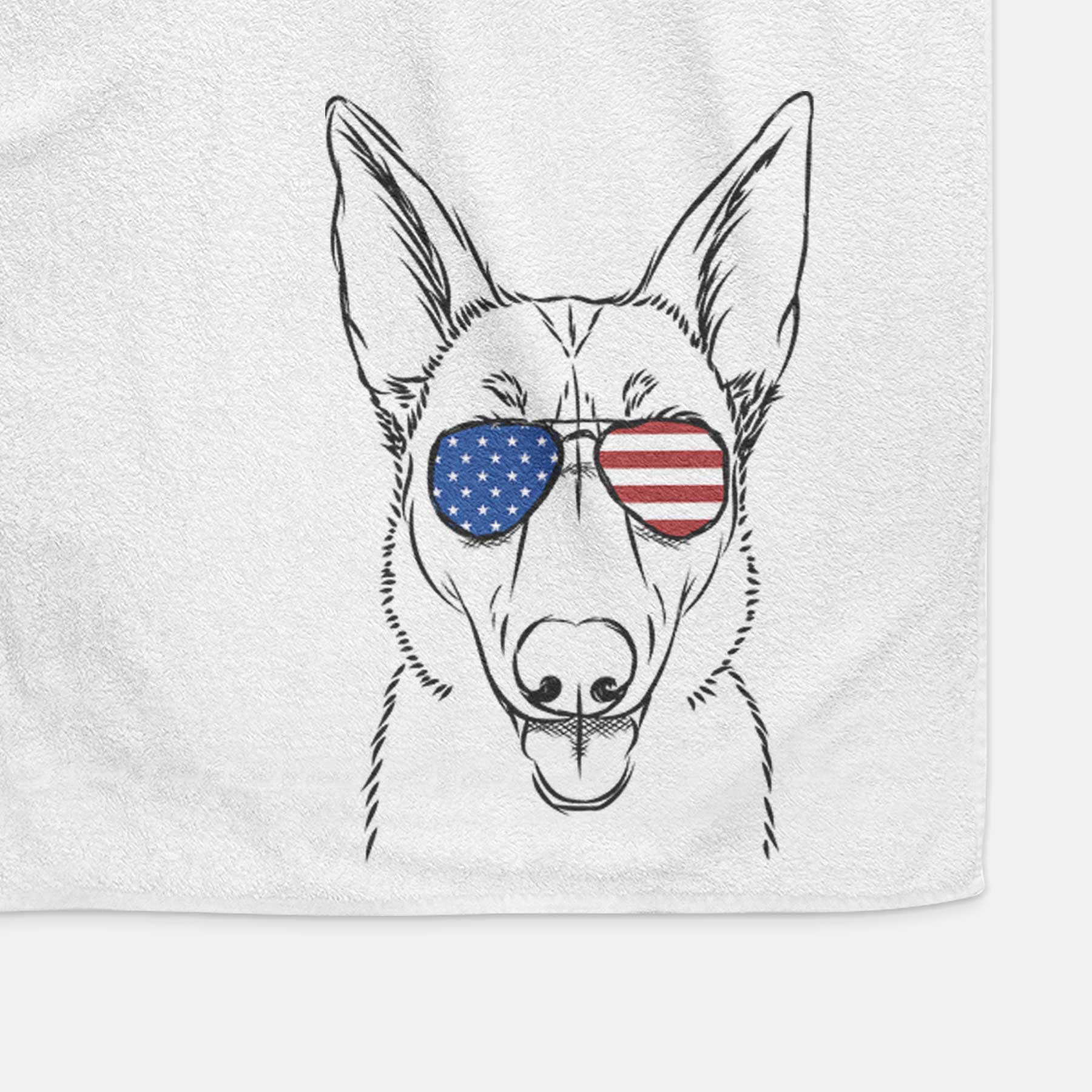 Lyric the Belgian Malinois Decorative Hand Towel