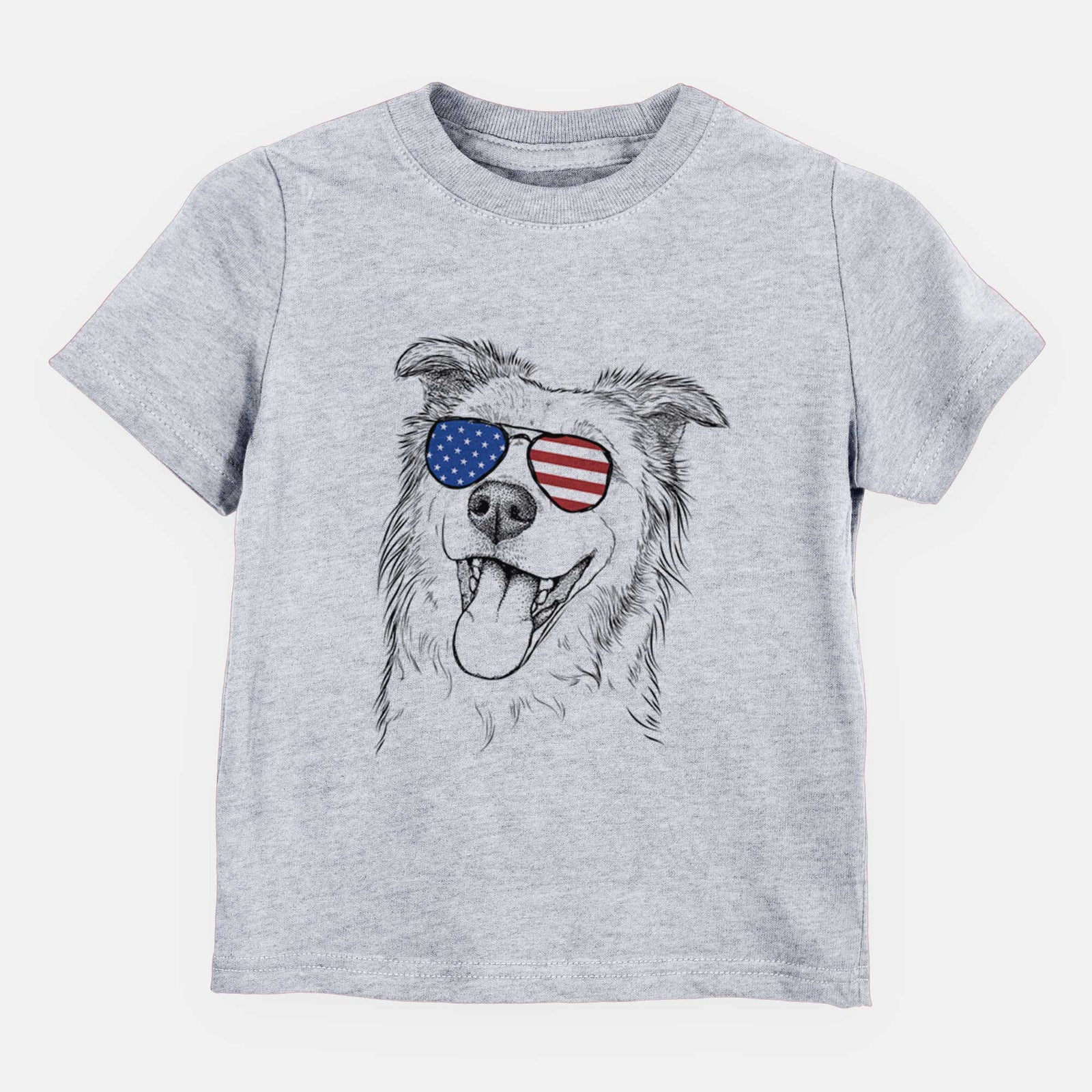 USA Macaroni the Border Collie - Kids/Youth/Toddler Shirt