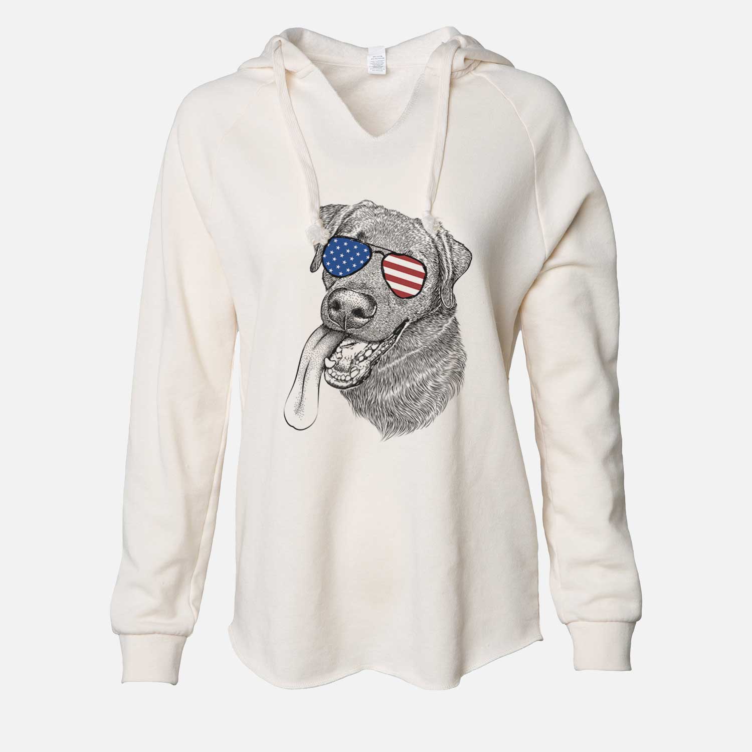 USA Macaroni the Lab Mix - Cali Wave Hooded Sweatshirt