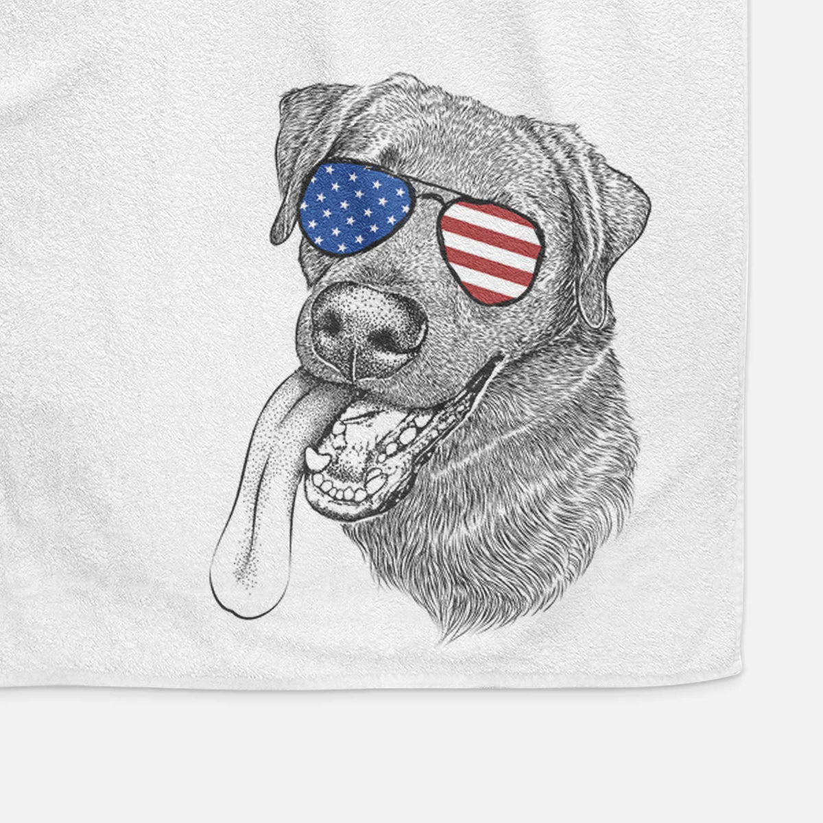 Macaroni the Lab Mix Decorative Hand Towel