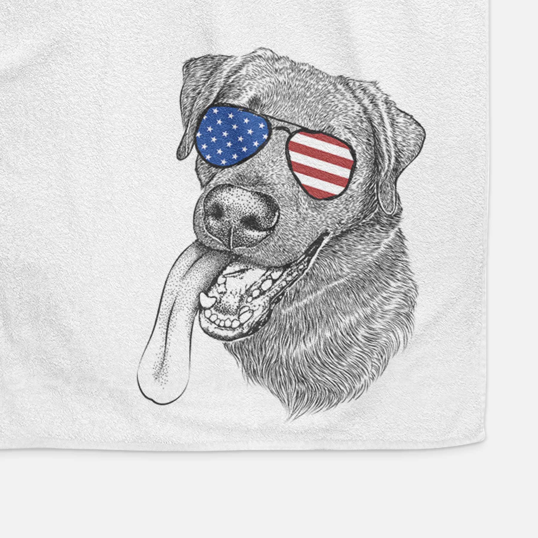 Macaroni the Lab Mix Decorative Hand Towel