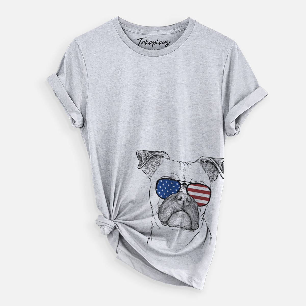 USA Mack the Bugg (Boston Terrier/Pug) - Unisex Crewneck
