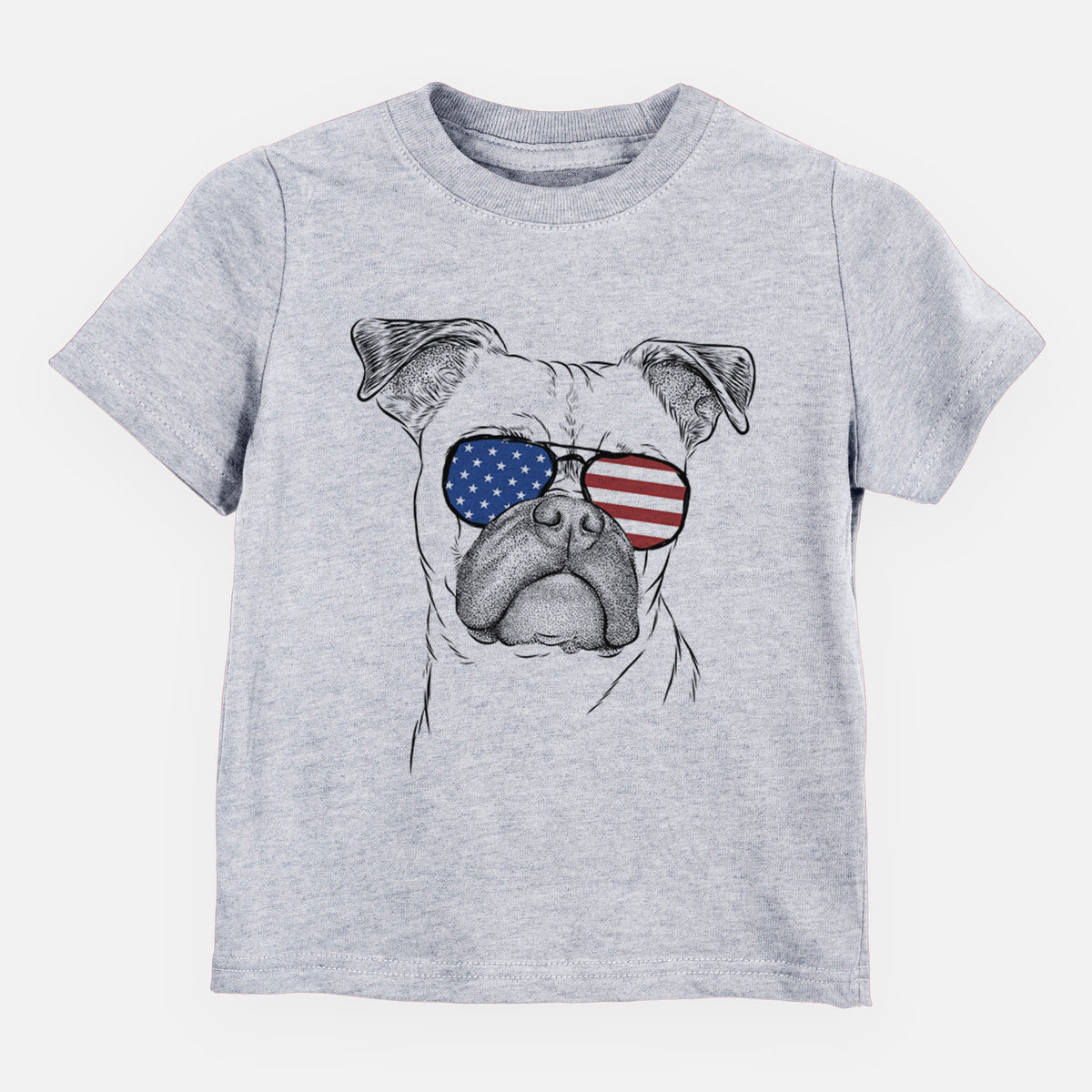 USA Mack the Bugg (Boston Terrier/Pug) - Kids/Youth/Toddler Shirt