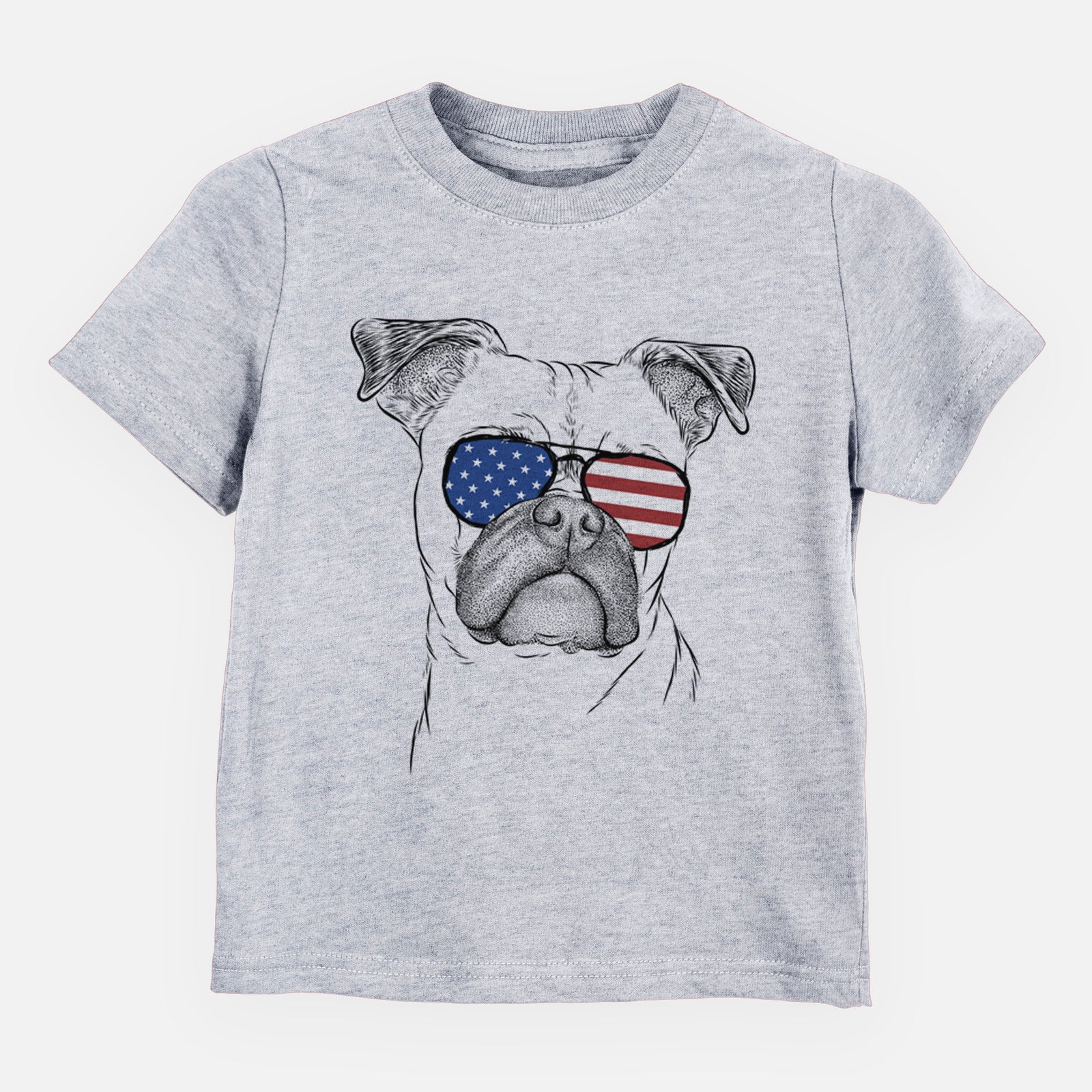 USA Mack the Bugg (Boston Terrier/Pug) - Kids/Youth/Toddler Shirt