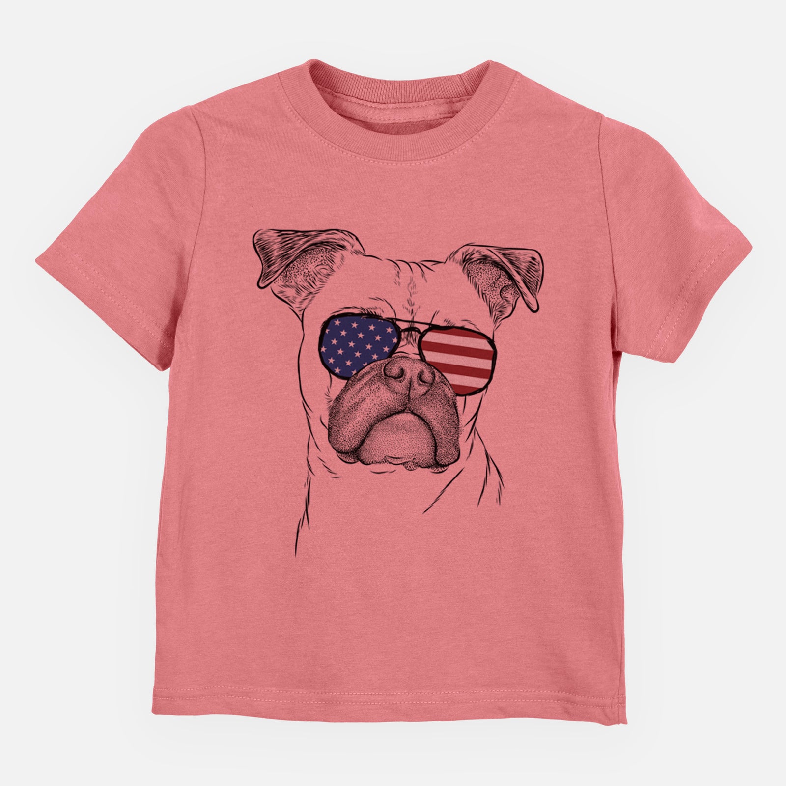 USA Mack the Bugg (Boston Terrier/Pug) - Kids/Youth/Toddler Shirt
