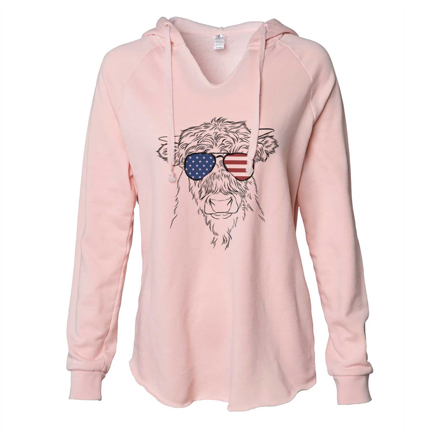 USA Mack the Scottish Highland Cow - Cali Wave Hooded Sweatshirt