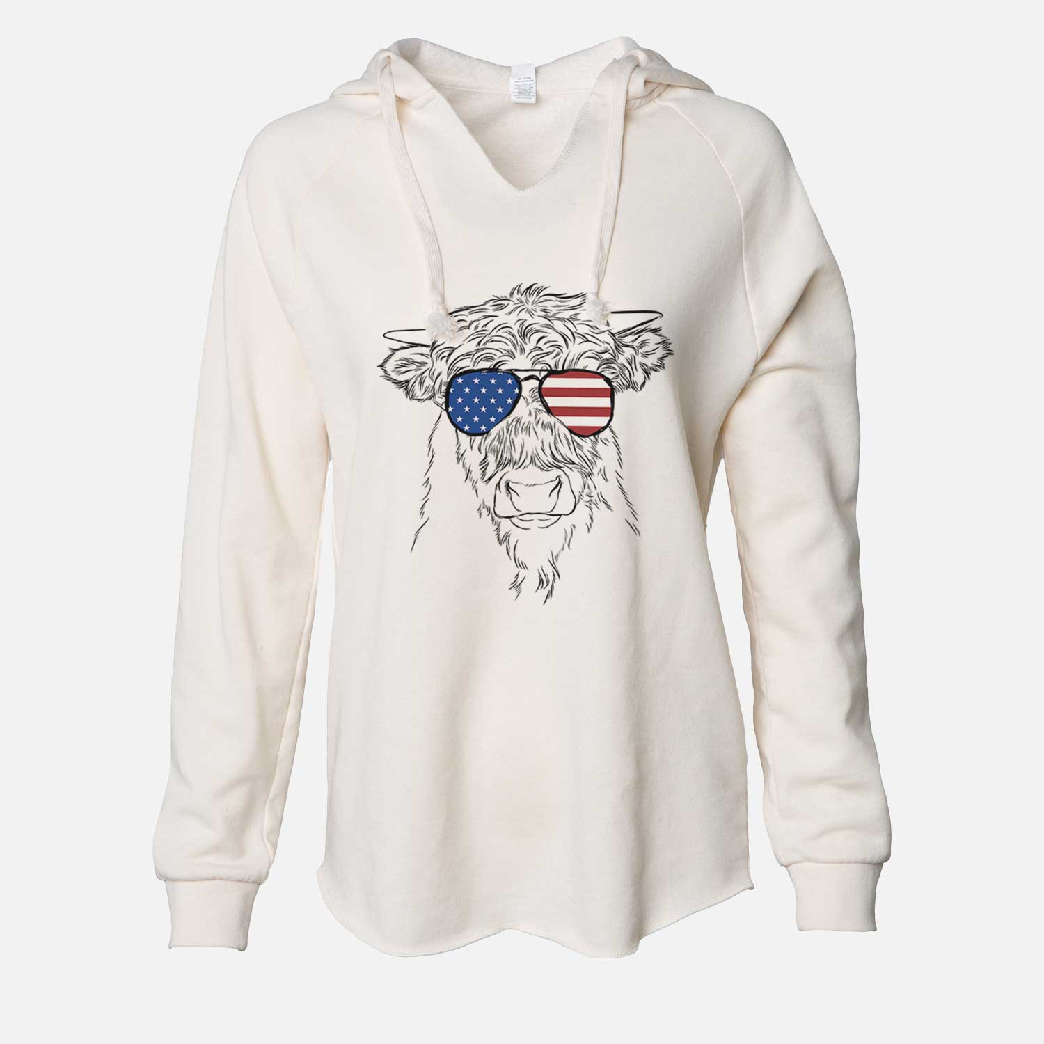 USA Mack the Scottish Highland Cow - Cali Wave Hooded Sweatshirt