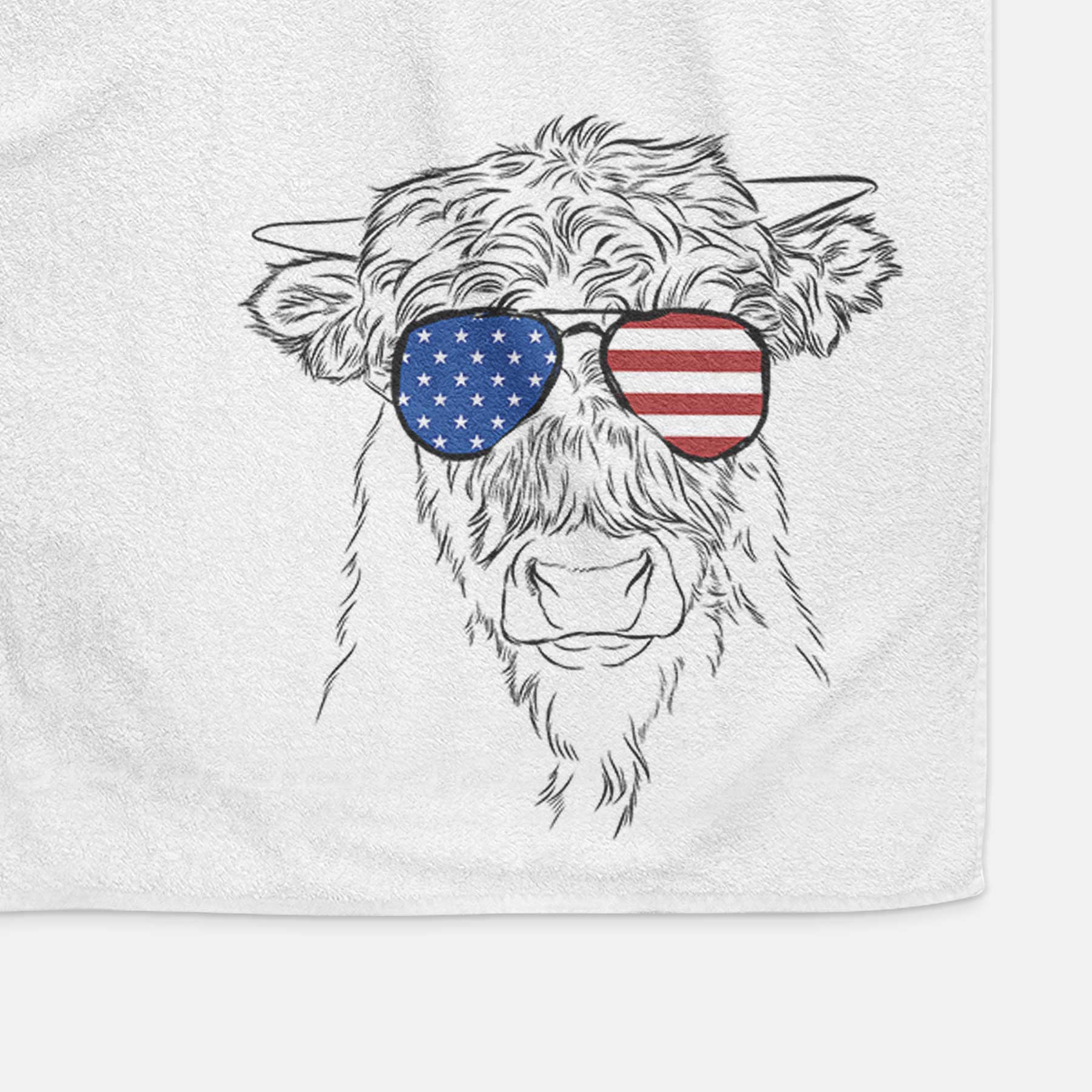 Mack the Scottish Highland Cow Decorative Hand Towel