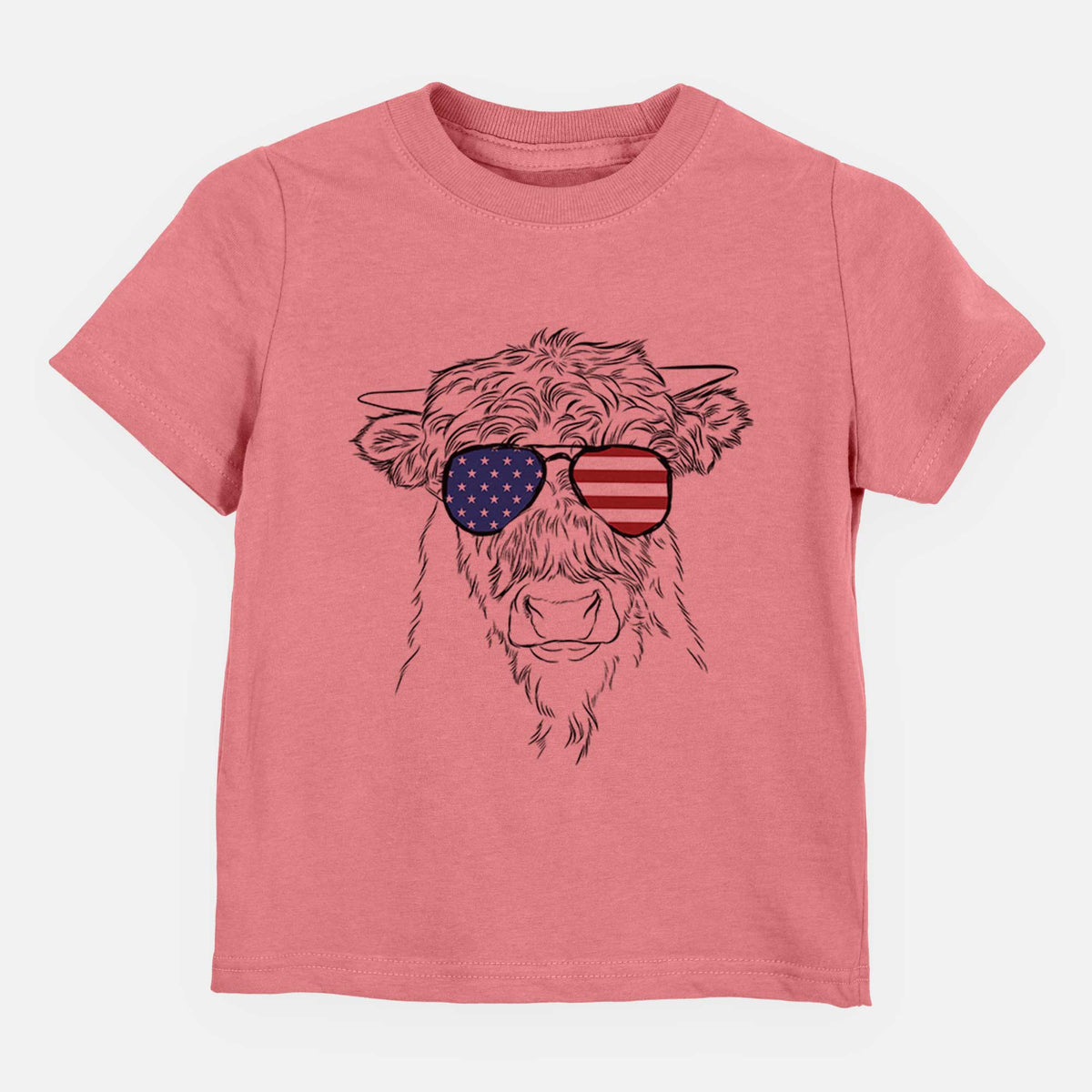 USA Mack the Scottish Highland Cow - Kids/Youth/Toddler Shirt