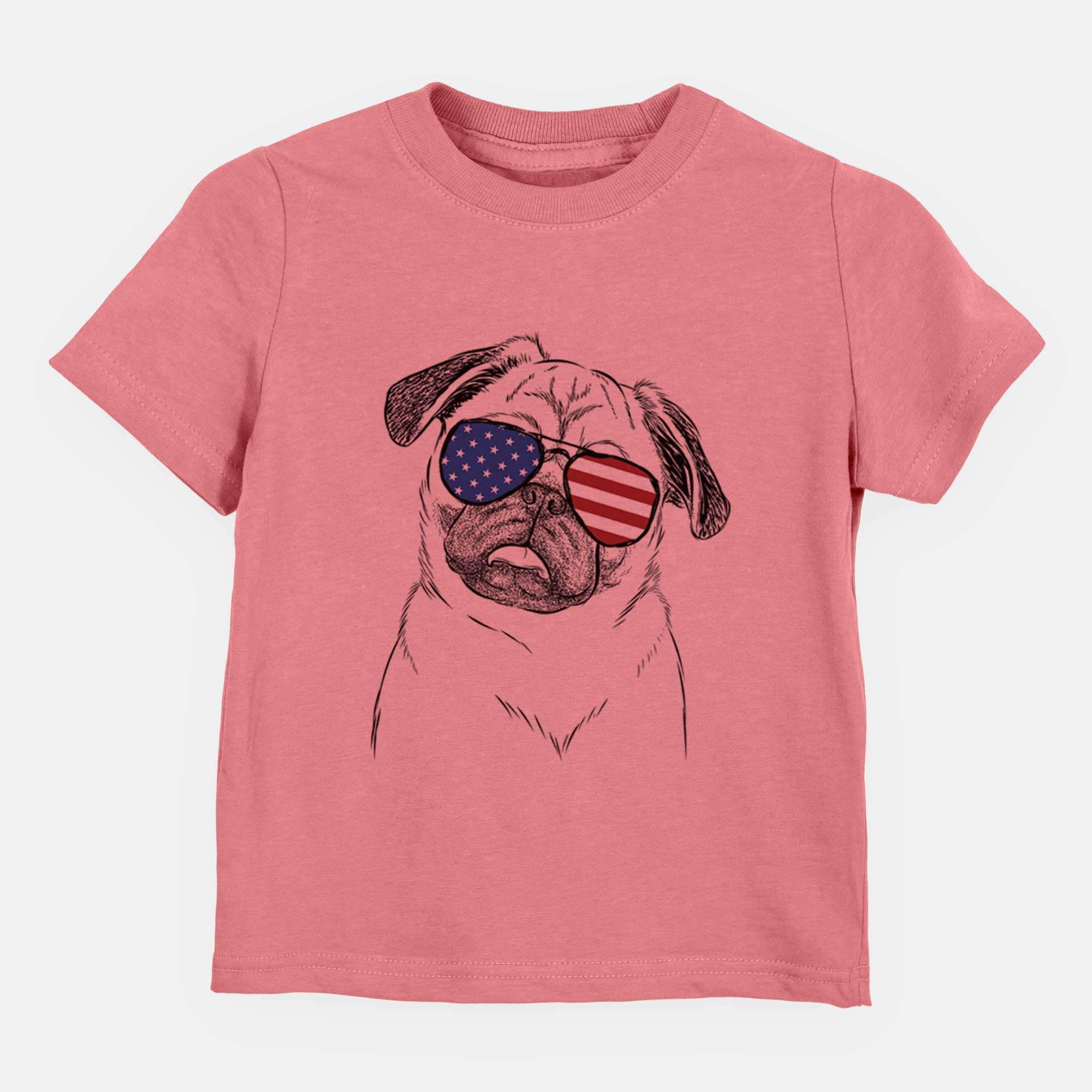 USA Macy the Pug - Kids/Youth/Toddler Shirt