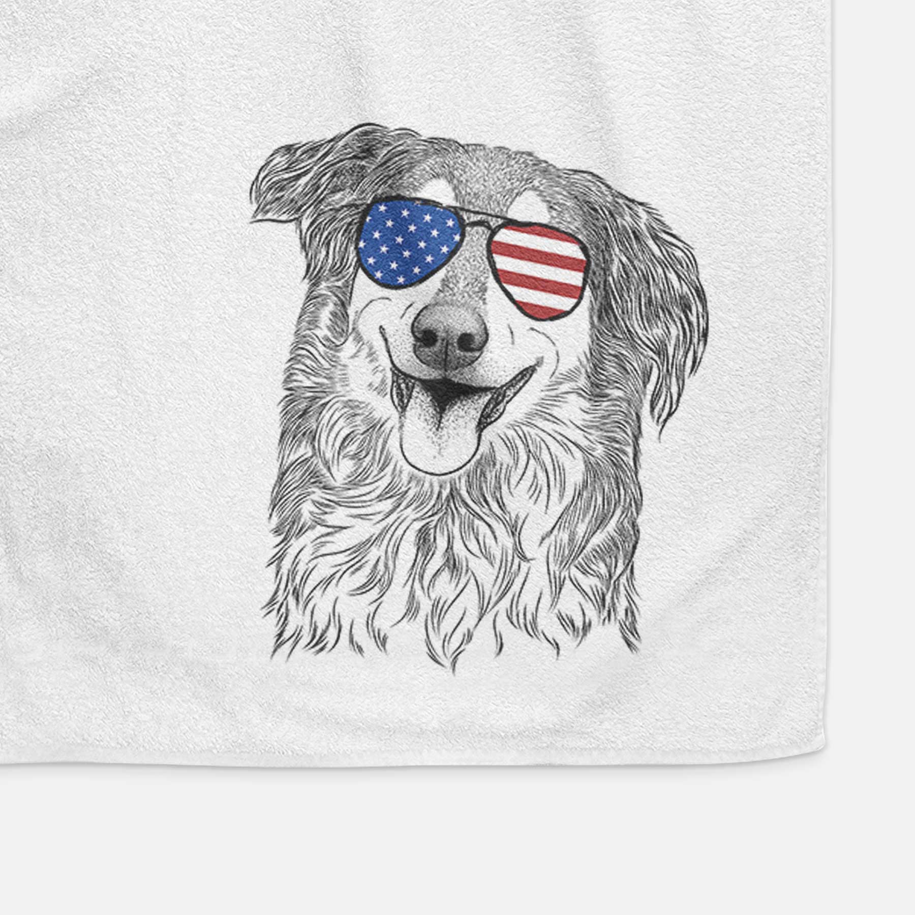 Maddie the English Shepherd Decorative Hand Towel