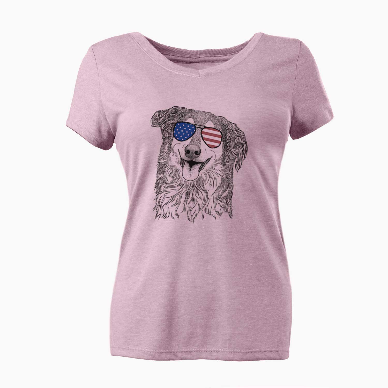 USA Maddie the English Shepherd - Women's Perfect V-neck Shirt