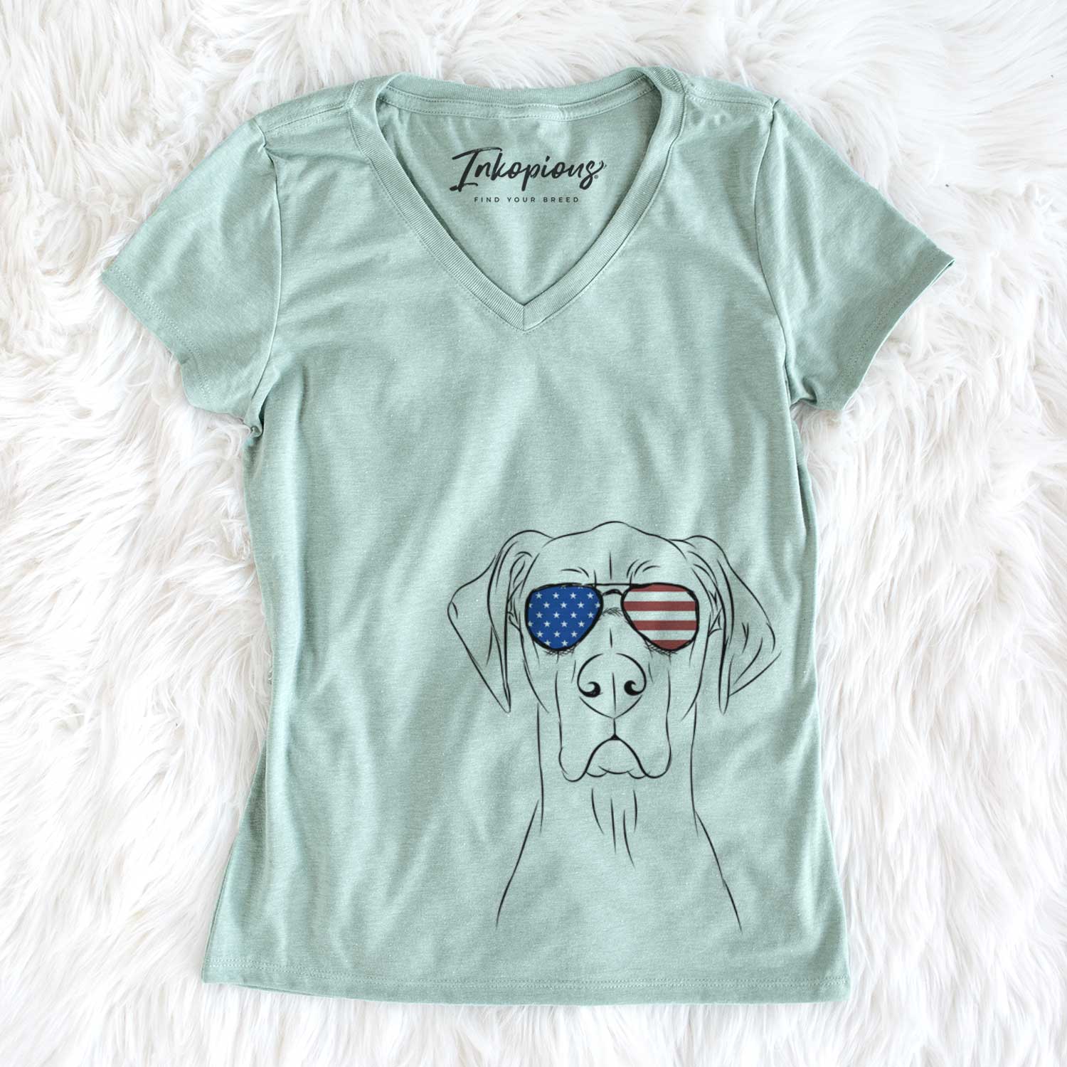 USA Maddox the Great Dane - Women's Perfect V-neck Shirt