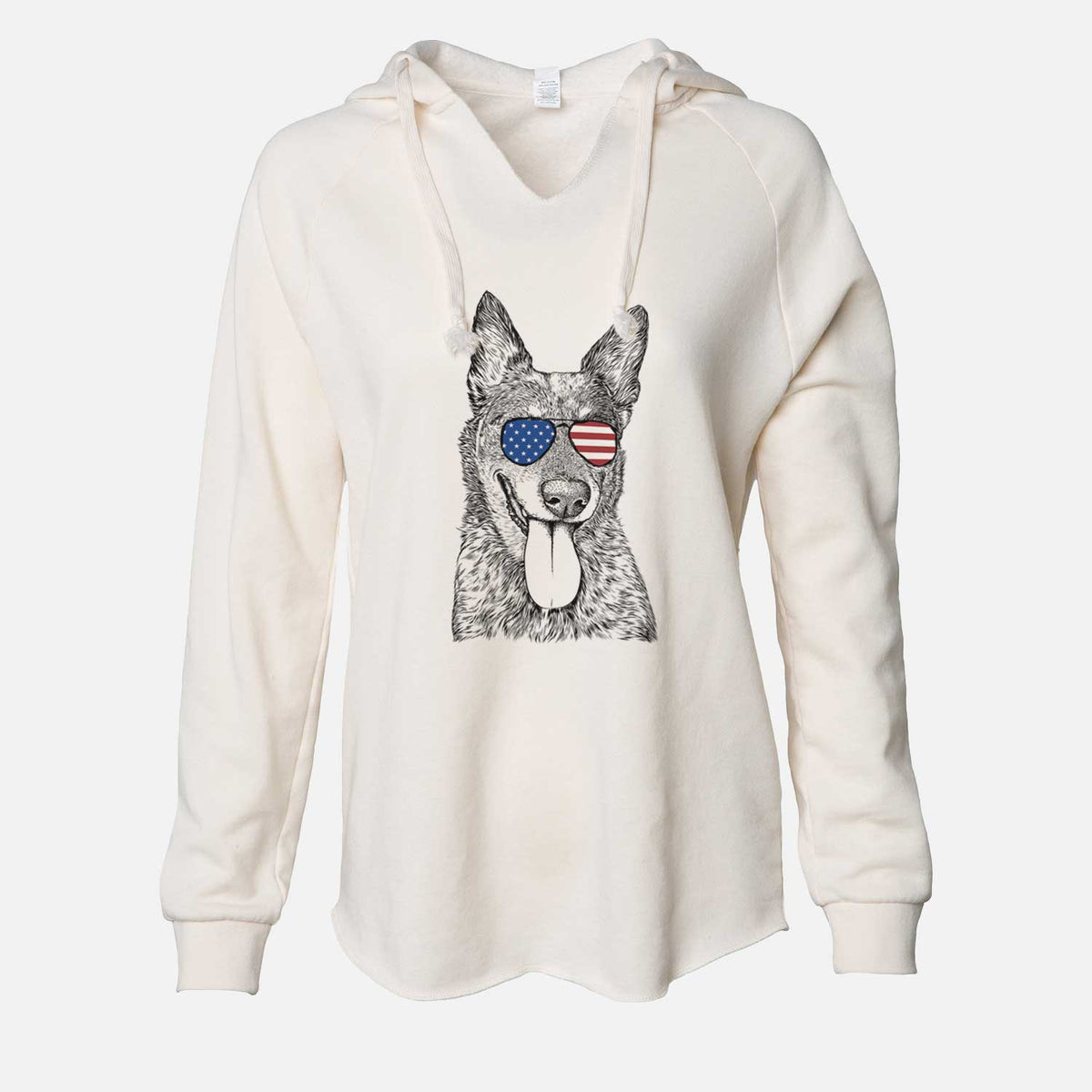 USA Madison the Blue Heeler - Cali Wave Hooded Sweatshirt