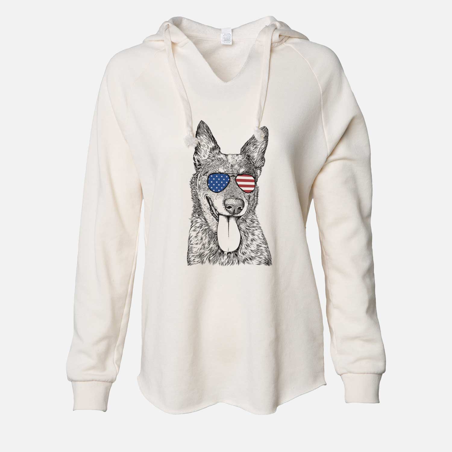 USA Madison the Blue Heeler - Cali Wave Hooded Sweatshirt