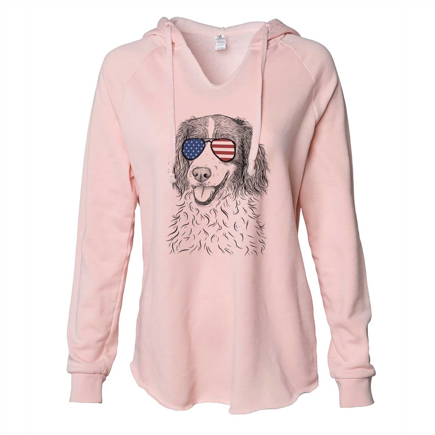 USA Maggie the Springer Spaniel - Cali Wave Hooded Sweatshirt