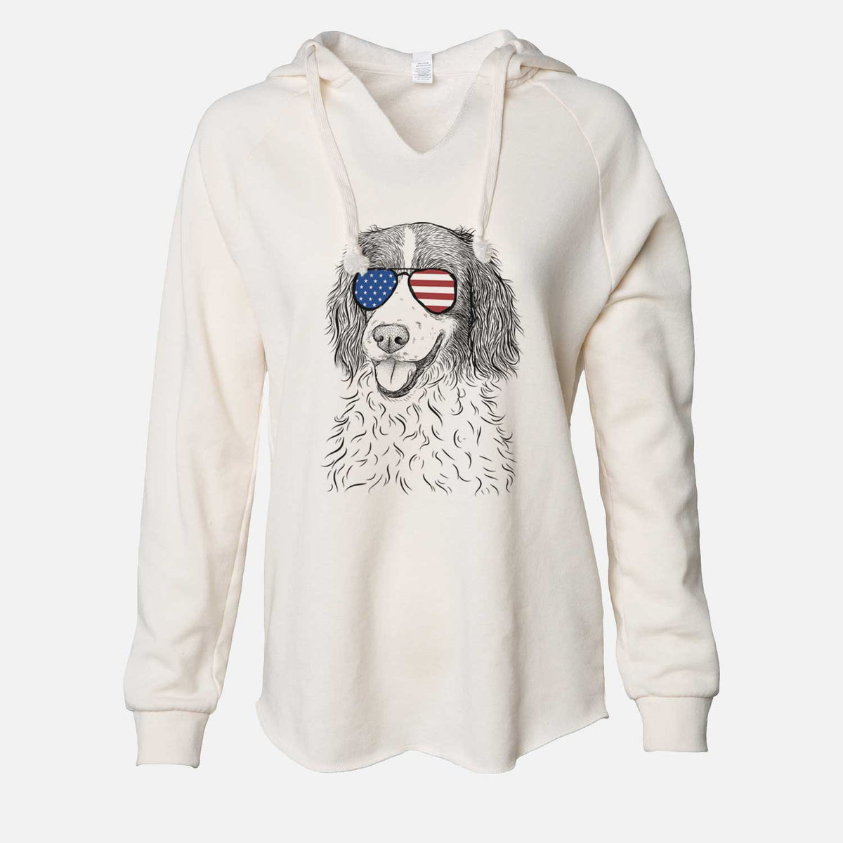 USA Maggie the Springer Spaniel - Cali Wave Hooded Sweatshirt