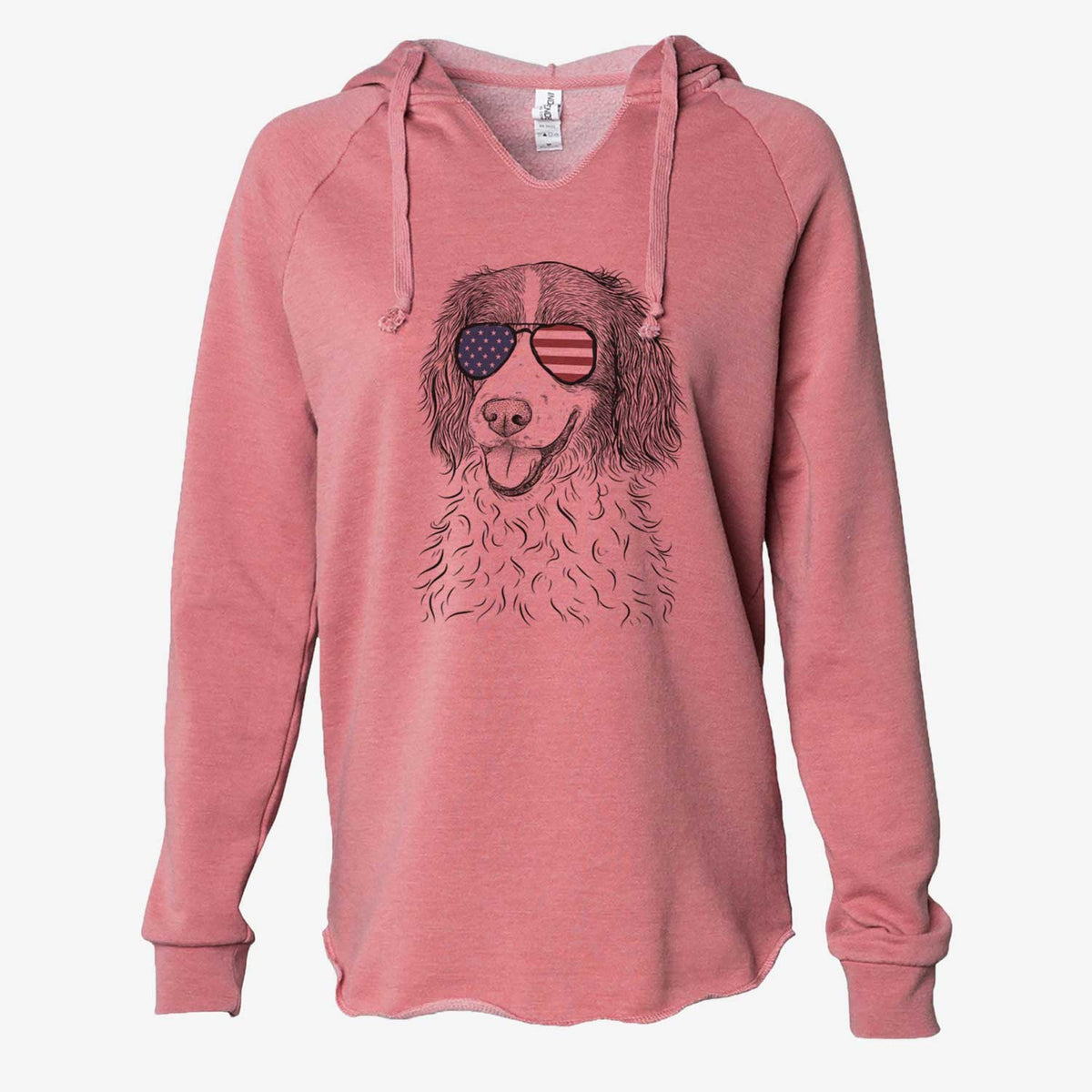 USA Maggie the Springer Spaniel - Cali Wave Hooded Sweatshirt