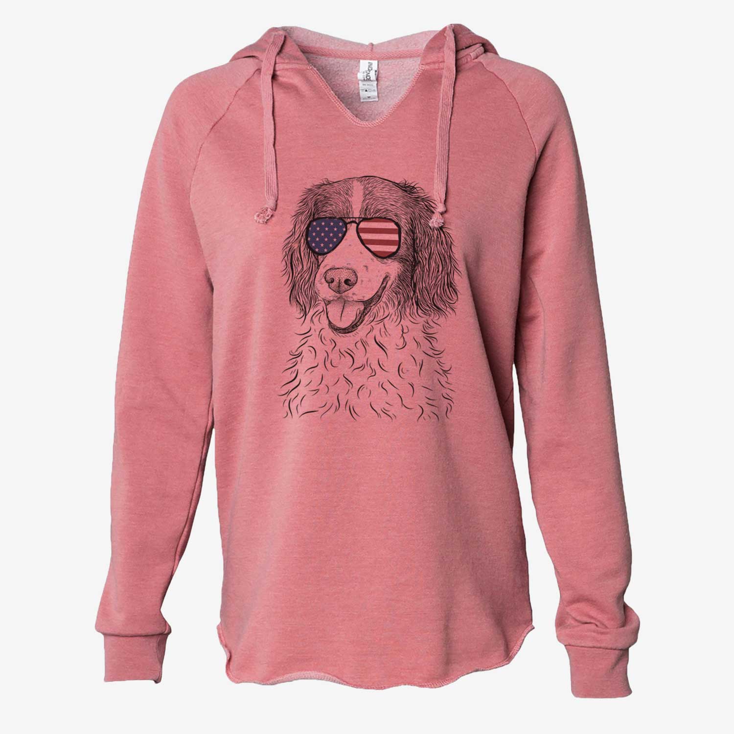 USA Maggie the Springer Spaniel - Cali Wave Hooded Sweatshirt