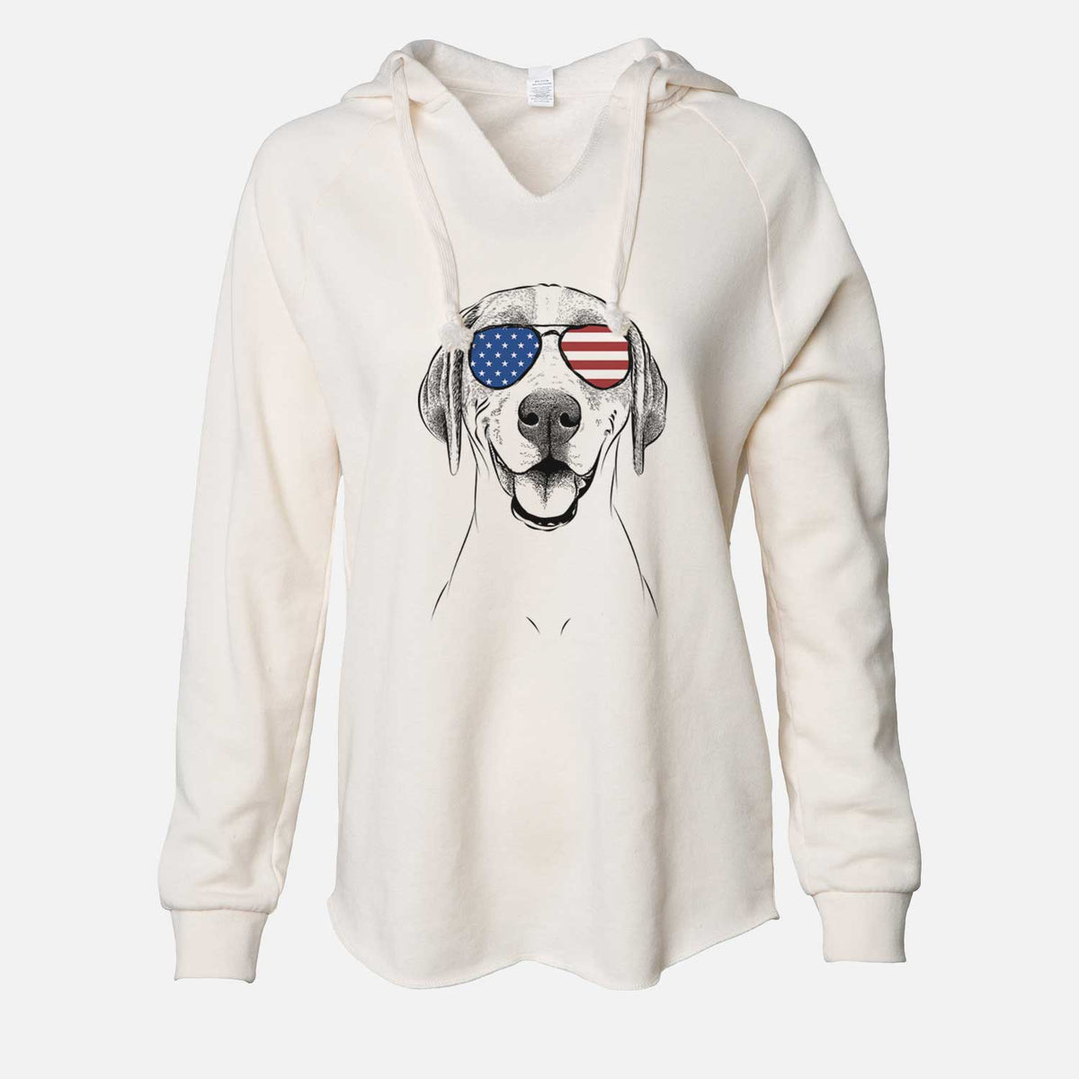 USA Maggie the Treeing Walker Coonhound - Cali Wave Hooded Sweatshirt