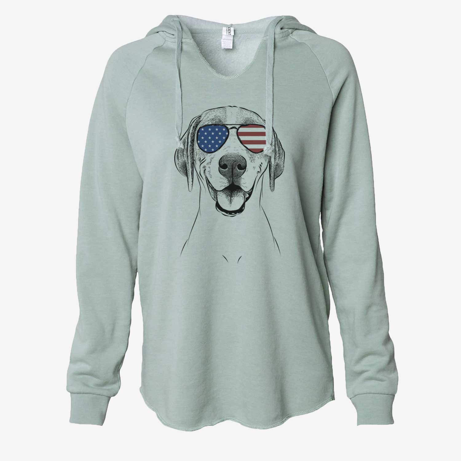 USA Maggie the Treeing Walker Coonhound - Cali Wave Hooded Sweatshirt