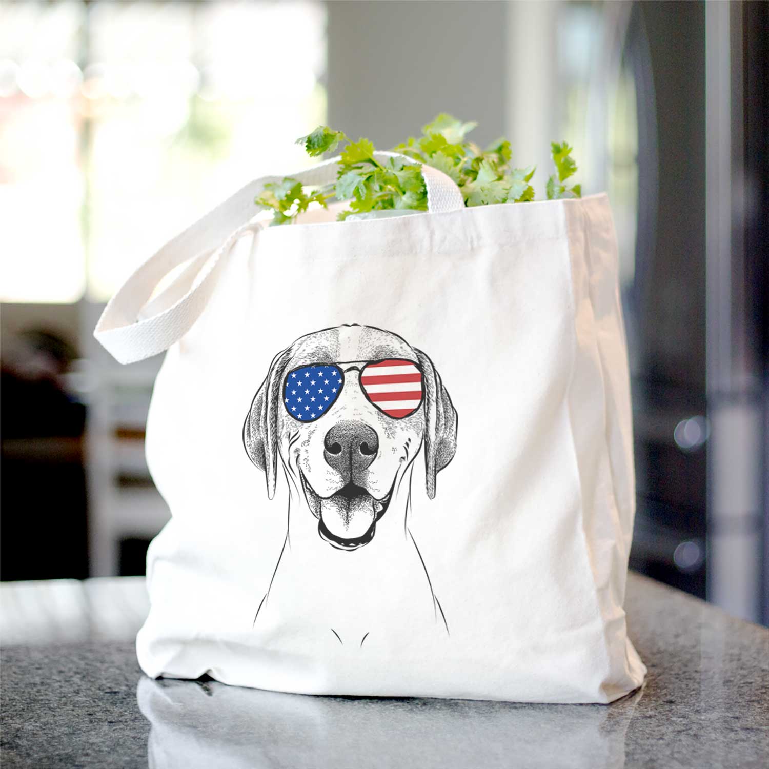 Maggie the Treeing Walker Coonhound - Tote Bag