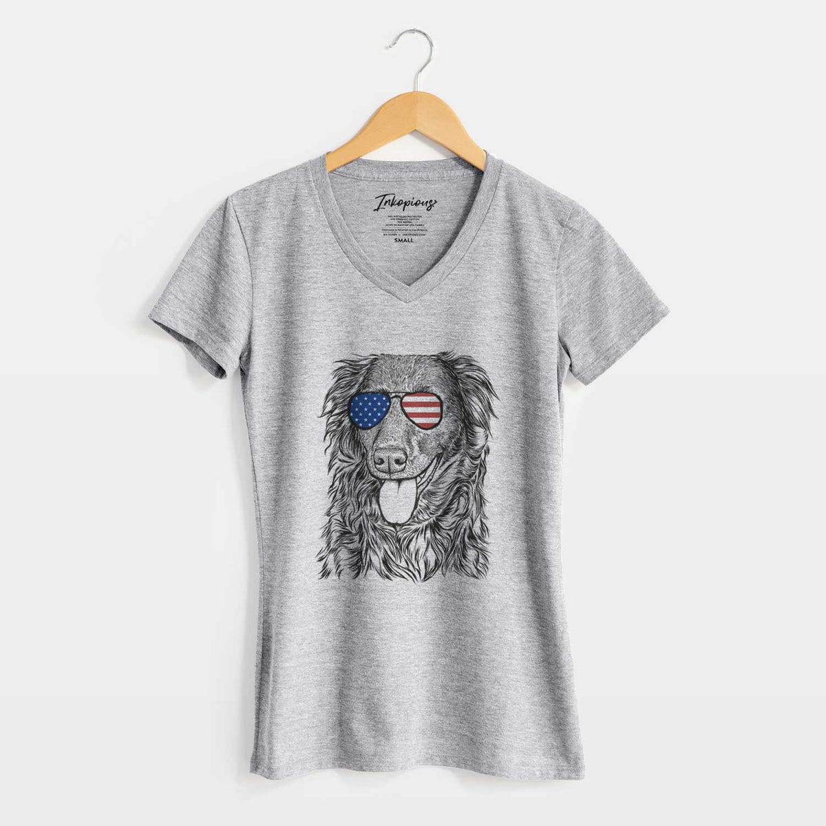 USA Maisie Mae the Aussiedor - Women&#39;s Perfect V-neck Shirt