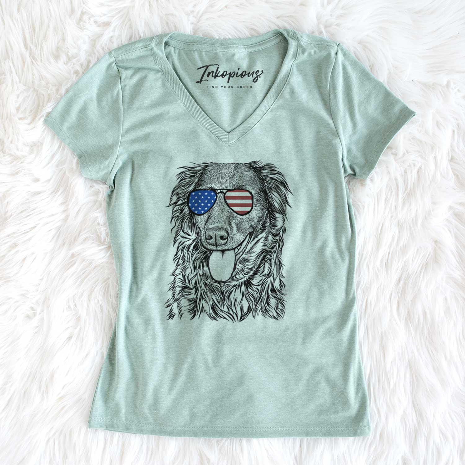 USA Maisie Mae the Aussiedor - Women's Perfect V-neck Shirt