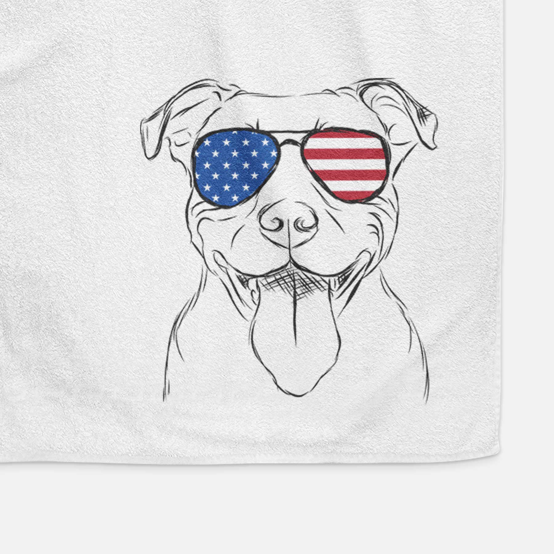 Major the Pitbull Decorative Hand Towel