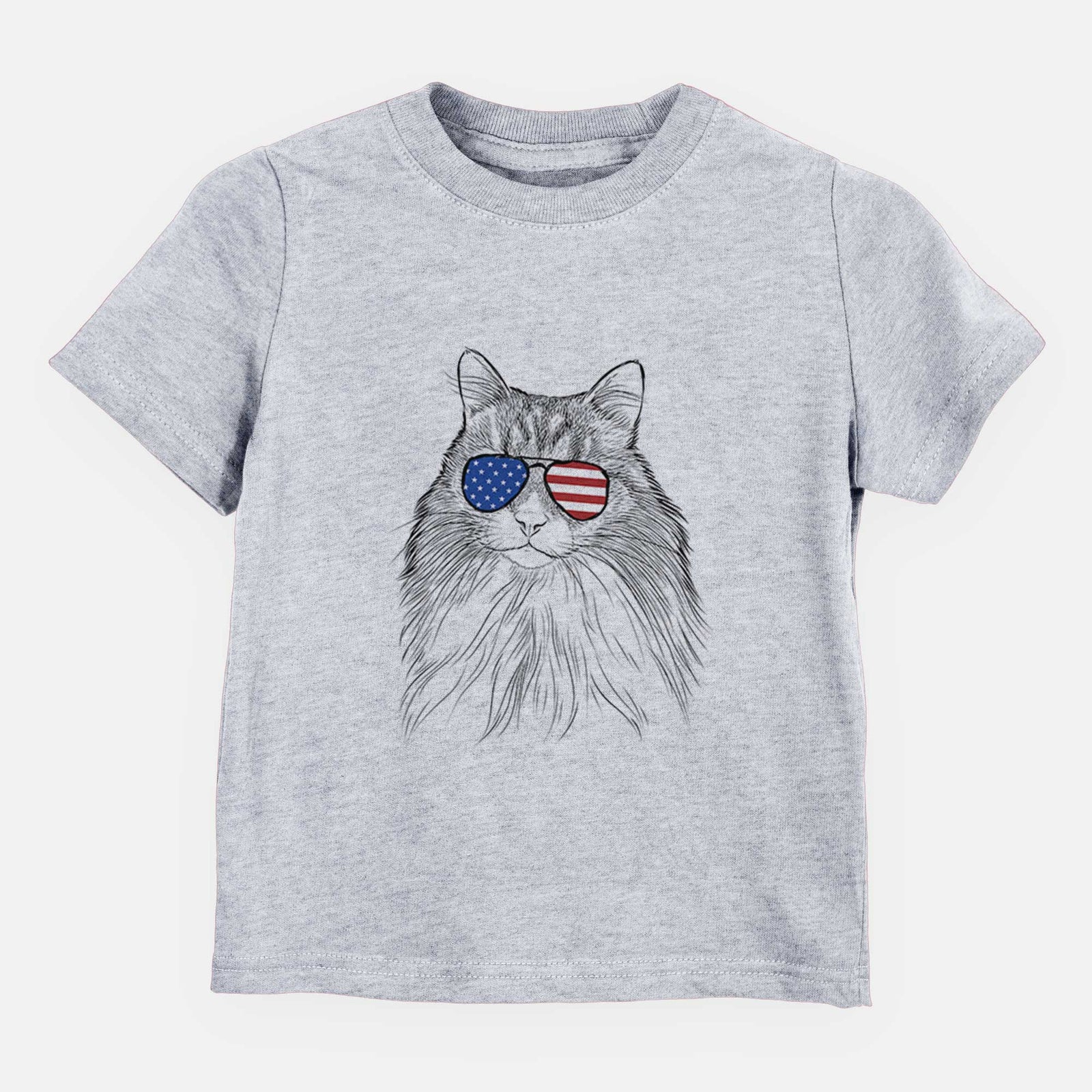 USA Maks the Siberian Cat - Kids/Youth/Toddler Shirt