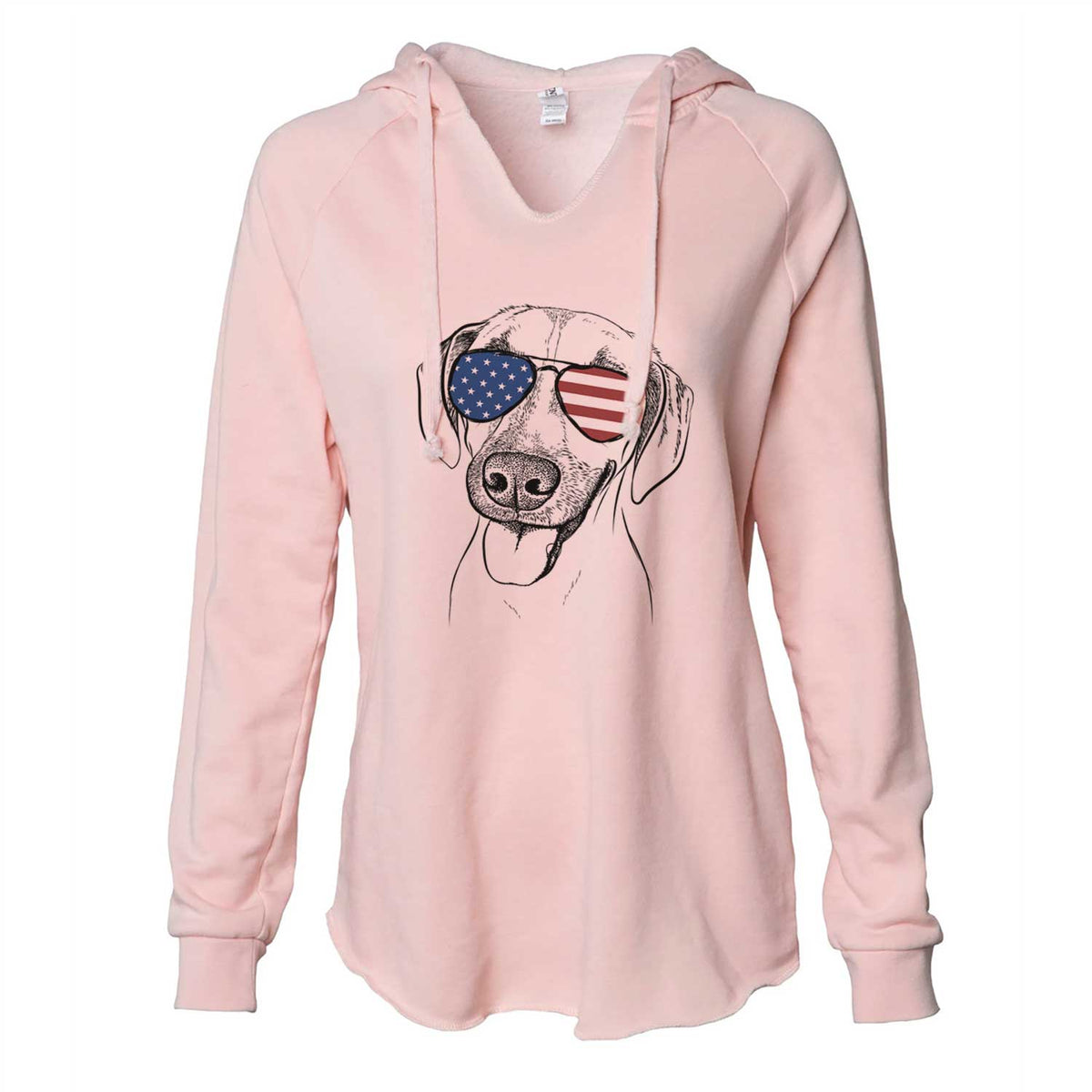 USA Malia the American Foxhound Mix - Cali Wave Hooded Sweatshirt